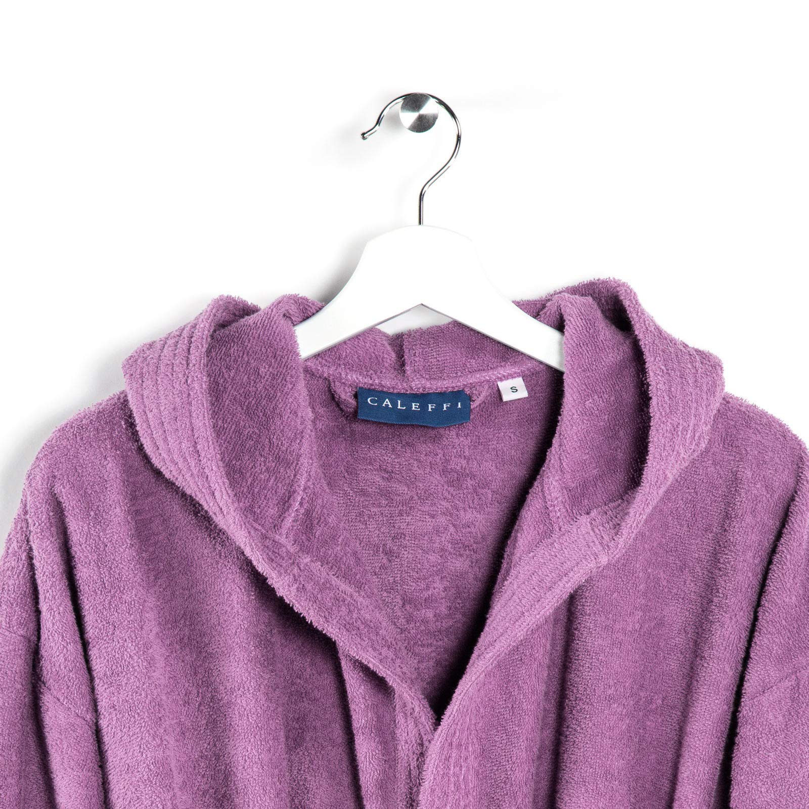 Caleffi Minorca Accappatoio con Cappuccio, Cotone, Ciclamino, M, 75789