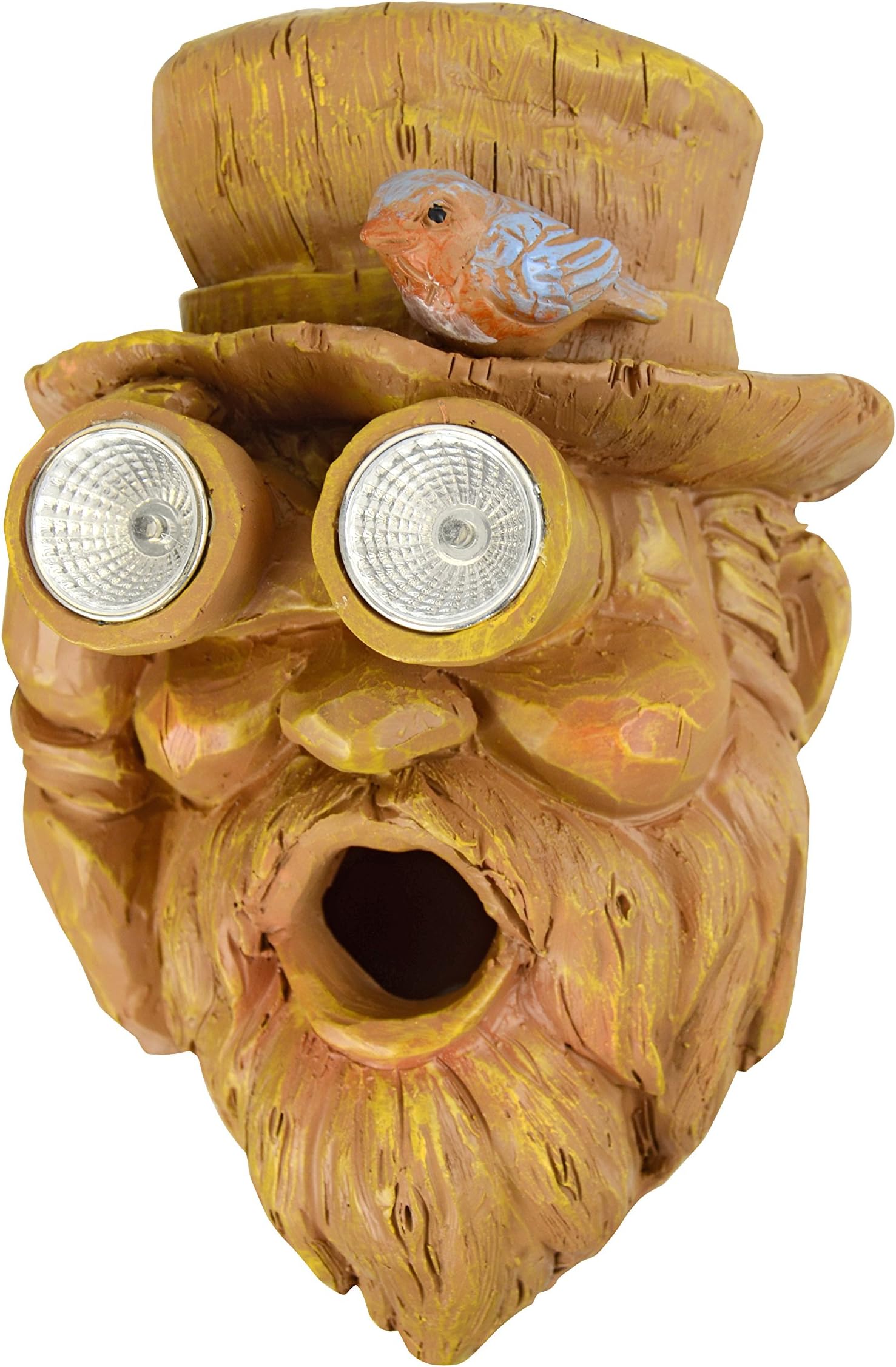 Red Carpet Studios 49042 Birdhouse Solar Tree Face - Birdwatcher