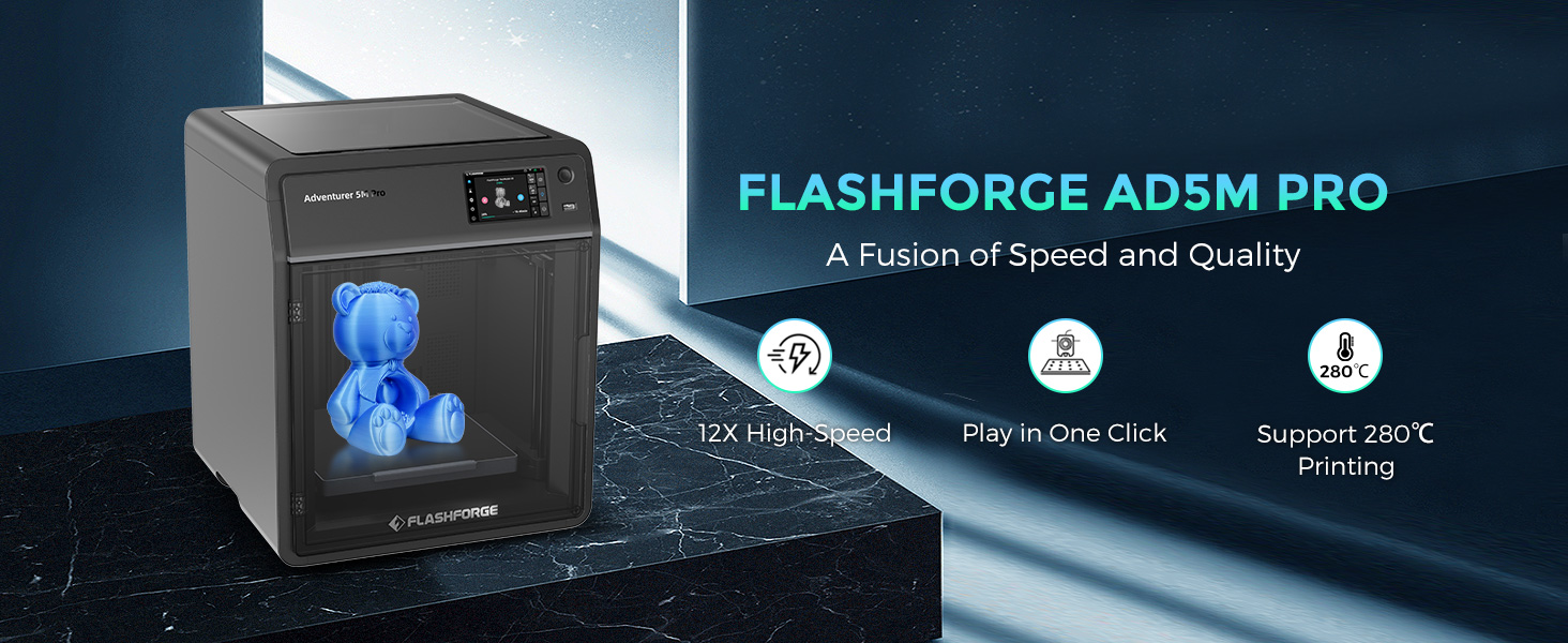 FLASHFORGE Ad5M 3D Printer - Fully Automatic 600mm/s CoreXY Printer ...