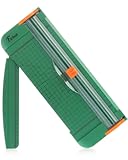 Firbon Green A4 Paper Cutter 12 Inch Titanium Straight Paper Trimmer with Side Ruler for Scrapbooking Craft, Paper, Coupon, Label, Cardstock