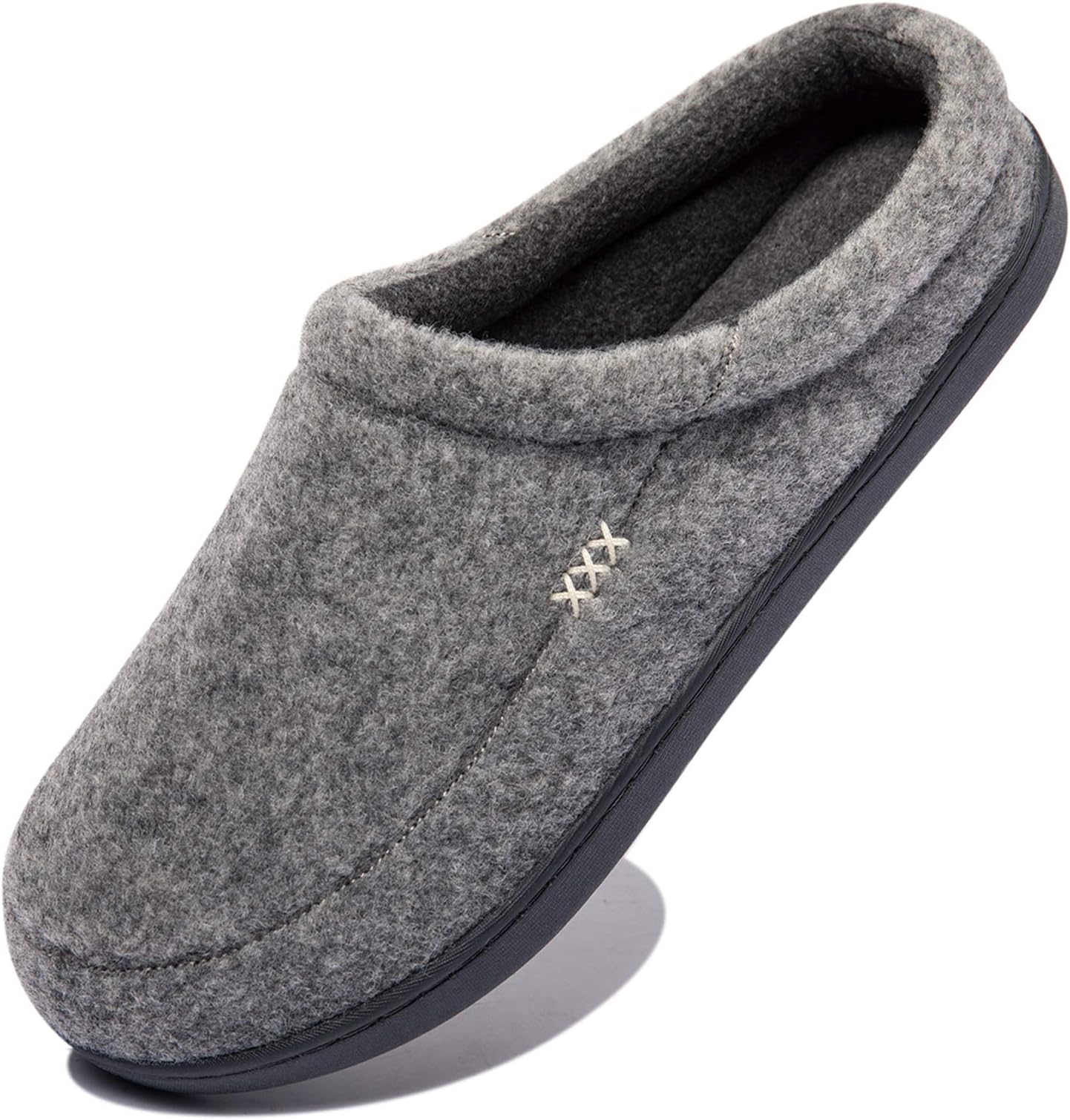 NewDenBer Men's Cozy Memory Foam Slippers Soft Slip on Indoor Outdoor Clog House Shoes
