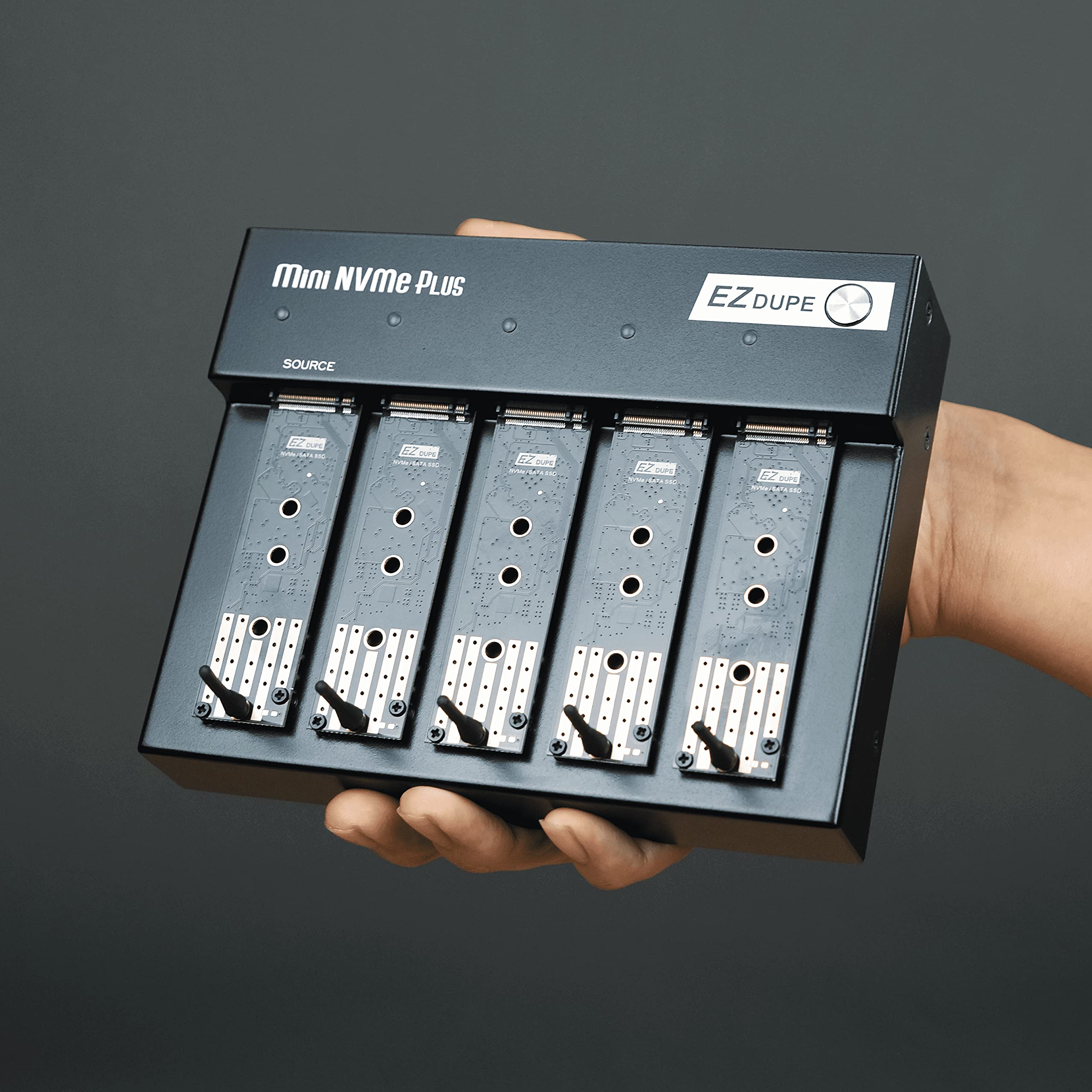 EZ DUPE Duplicateur SSD M.2 NVMe et SATA à 4 Ports Cibles