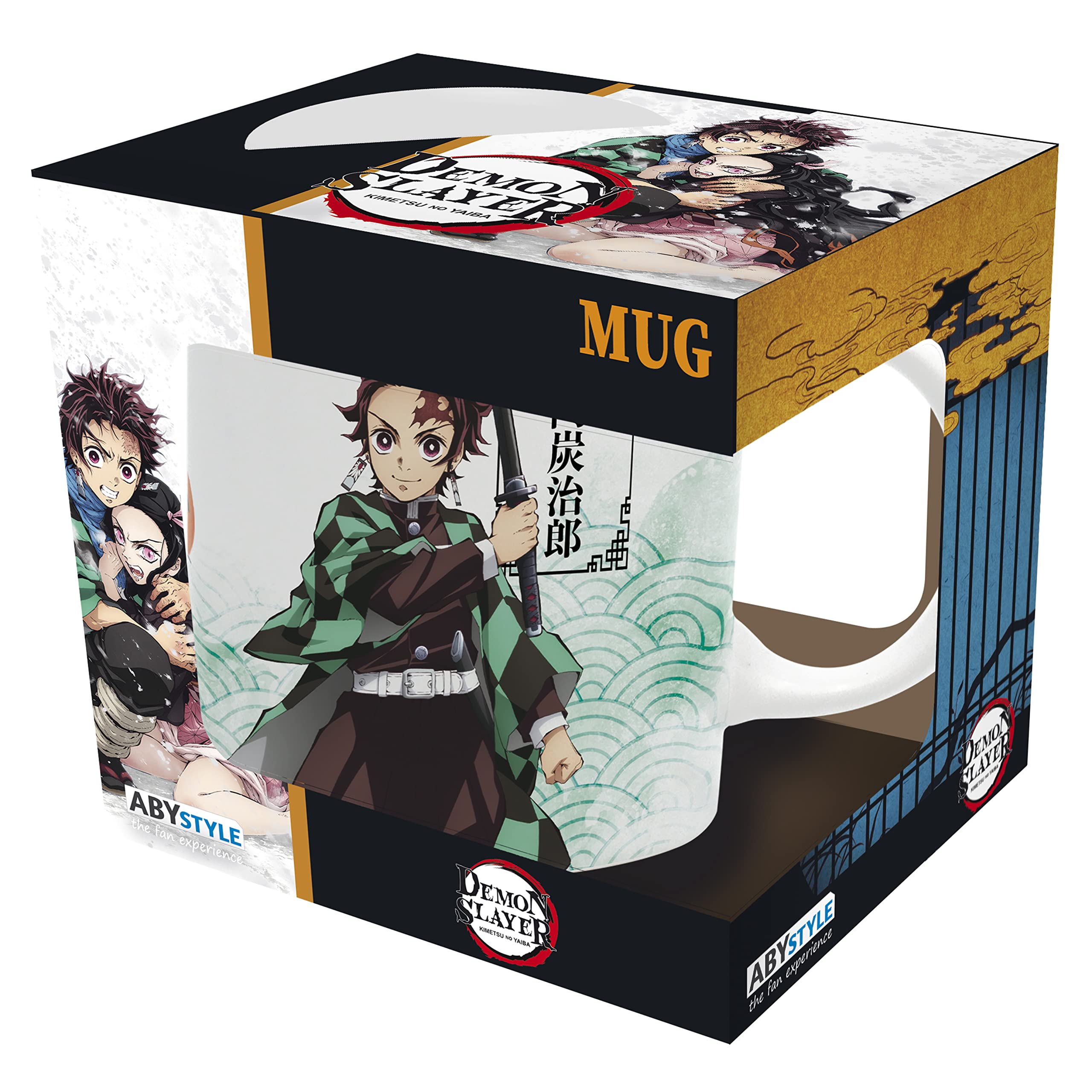 Demon Slayer Kitsune Fox Mask Coffee Mug – 16 Oz Ceramic Mug, Anime Gift - View #4