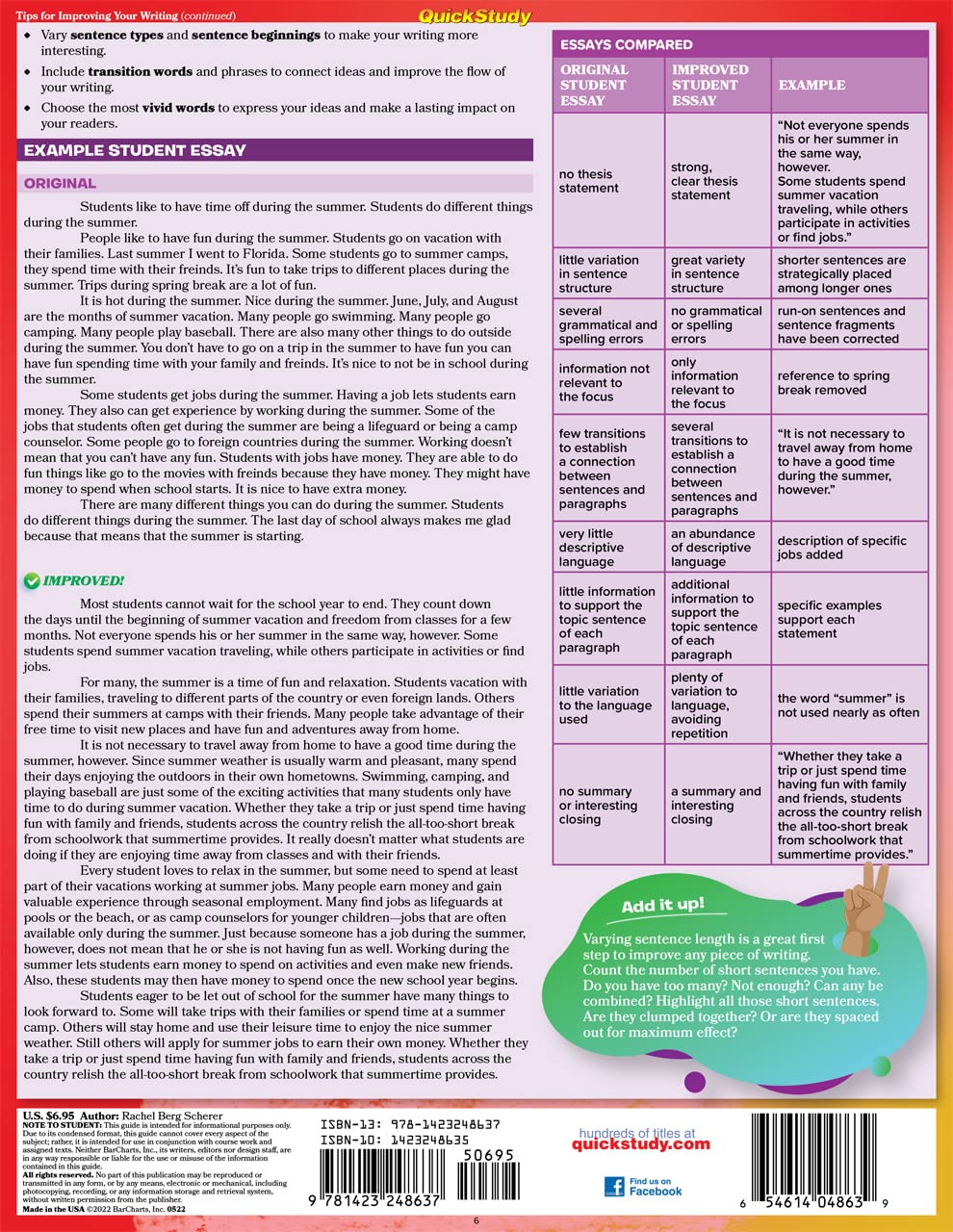 English Fundamentals 4 - Writing: QuickStudy Language Arts Laminated Reference & Study Guide - Image 5