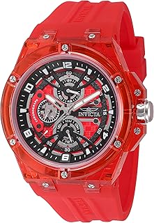 Invicta Racing Men 46mm Plastic Red Red dial VH67 Quartz