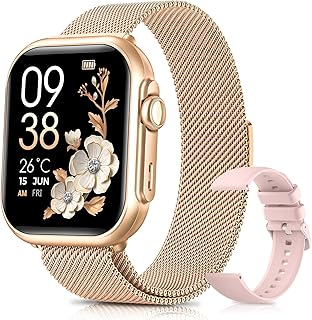 Women’s Smartwatch with 100 Day Ultra-Long 1000 mAh Battery, 1.83 Inch HD Smartwatch with Call, 120+ Sports Fitness Tracke…