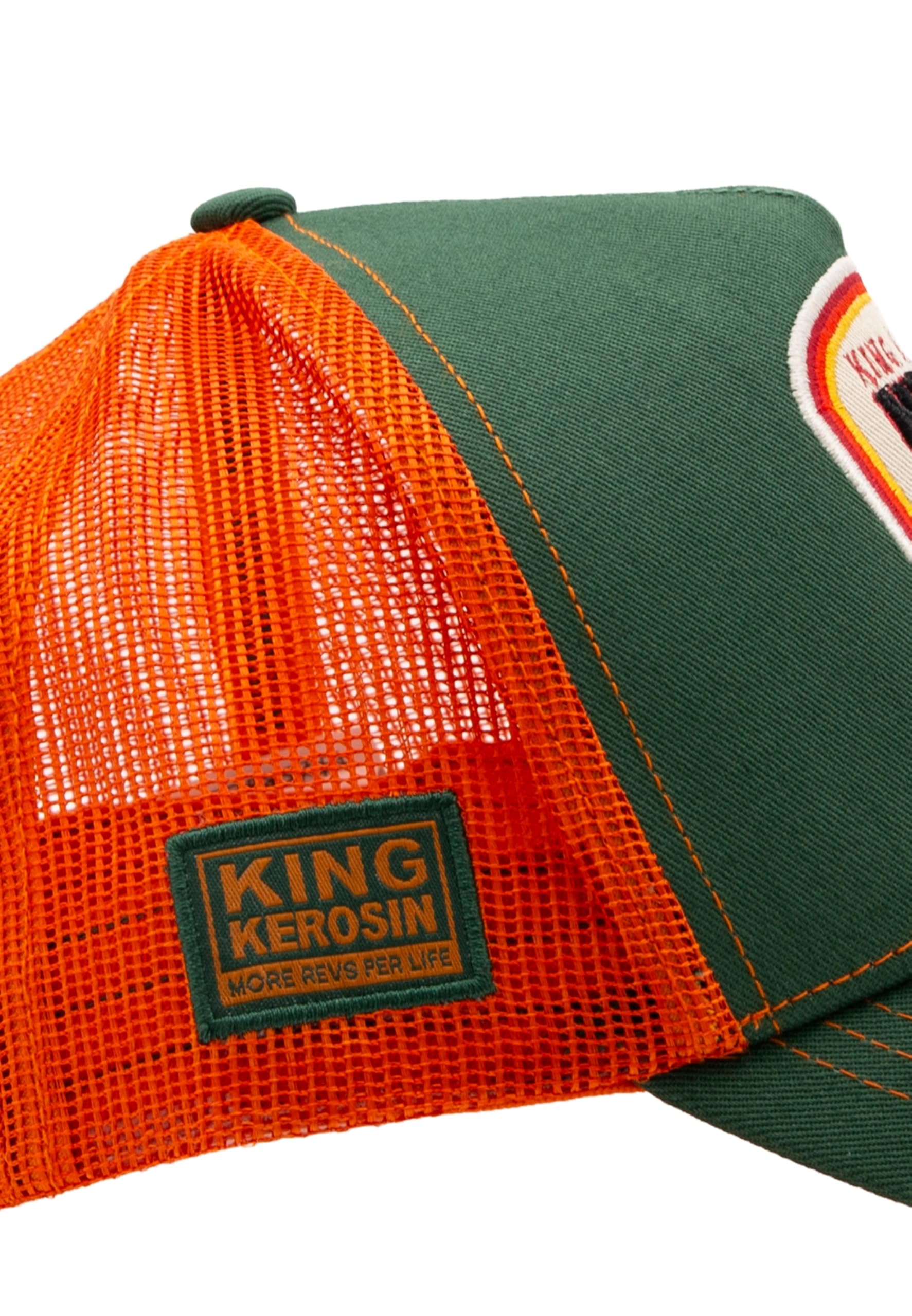 King Kerosin Gorra de camionero para hombre con bordado frontal en óptica 3D Never Fuck A Fucker