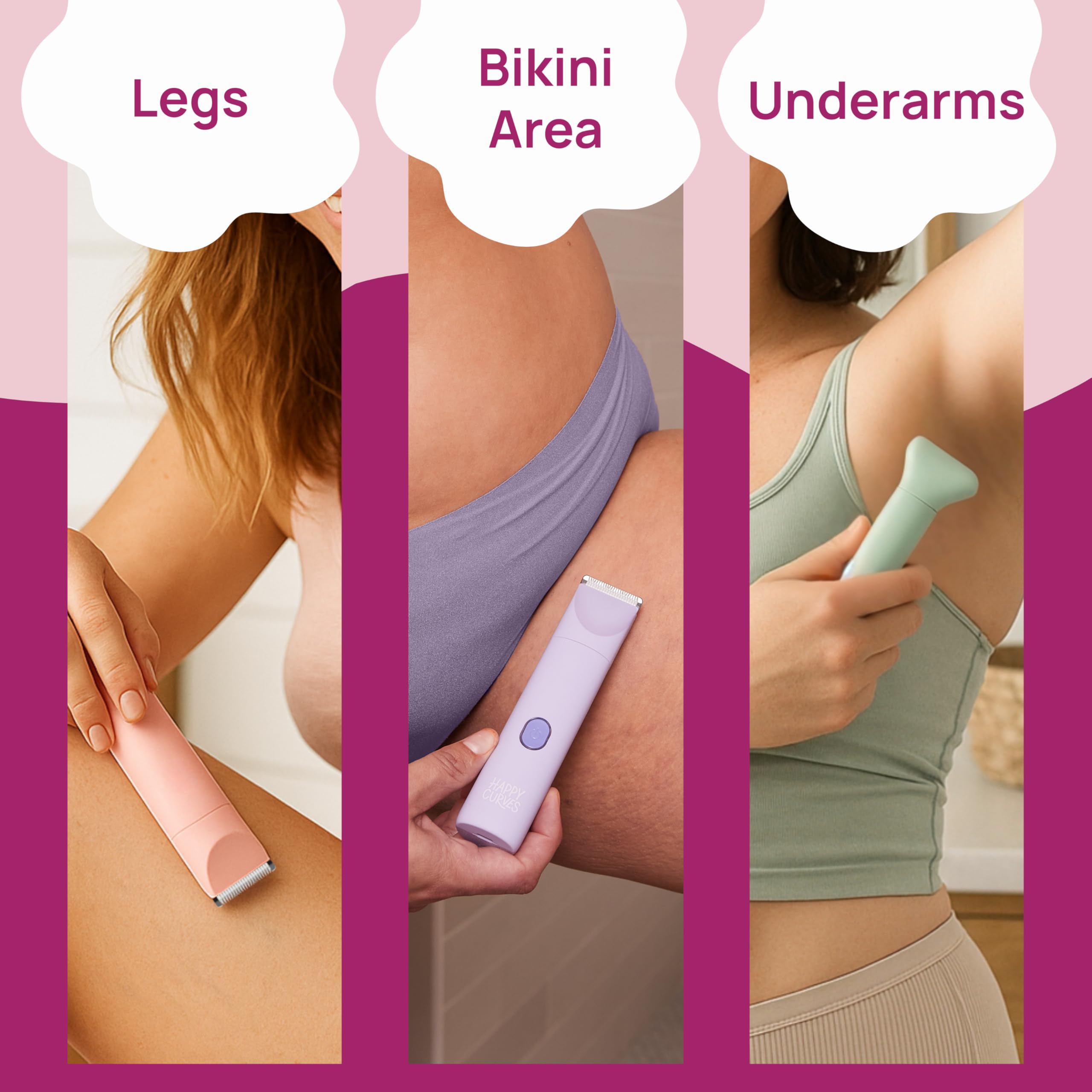 Amazon.com: HAPPY CURVES Smoothie 2.0 Bikini Trimmer - Electric