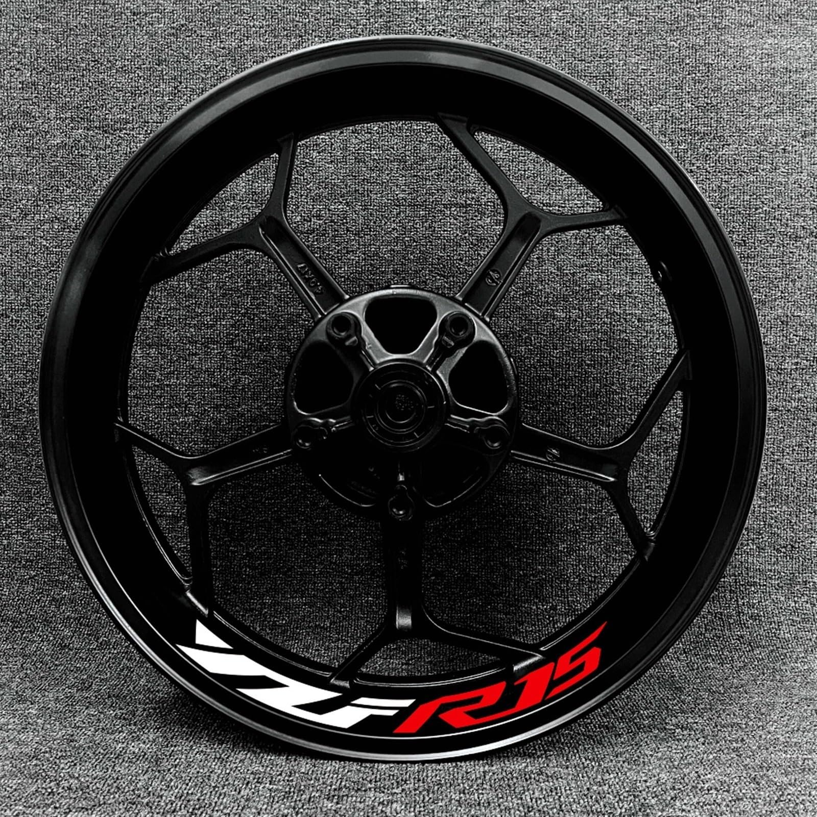Motorcycle Wheel Rim Decal Decorative Hub Waterproof Reflective Sticker for Yamaha YZF R15 Decorative(Color17)
