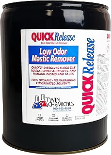 Organic Quick Release Low Odor Mastic Remover, 5 Gallons