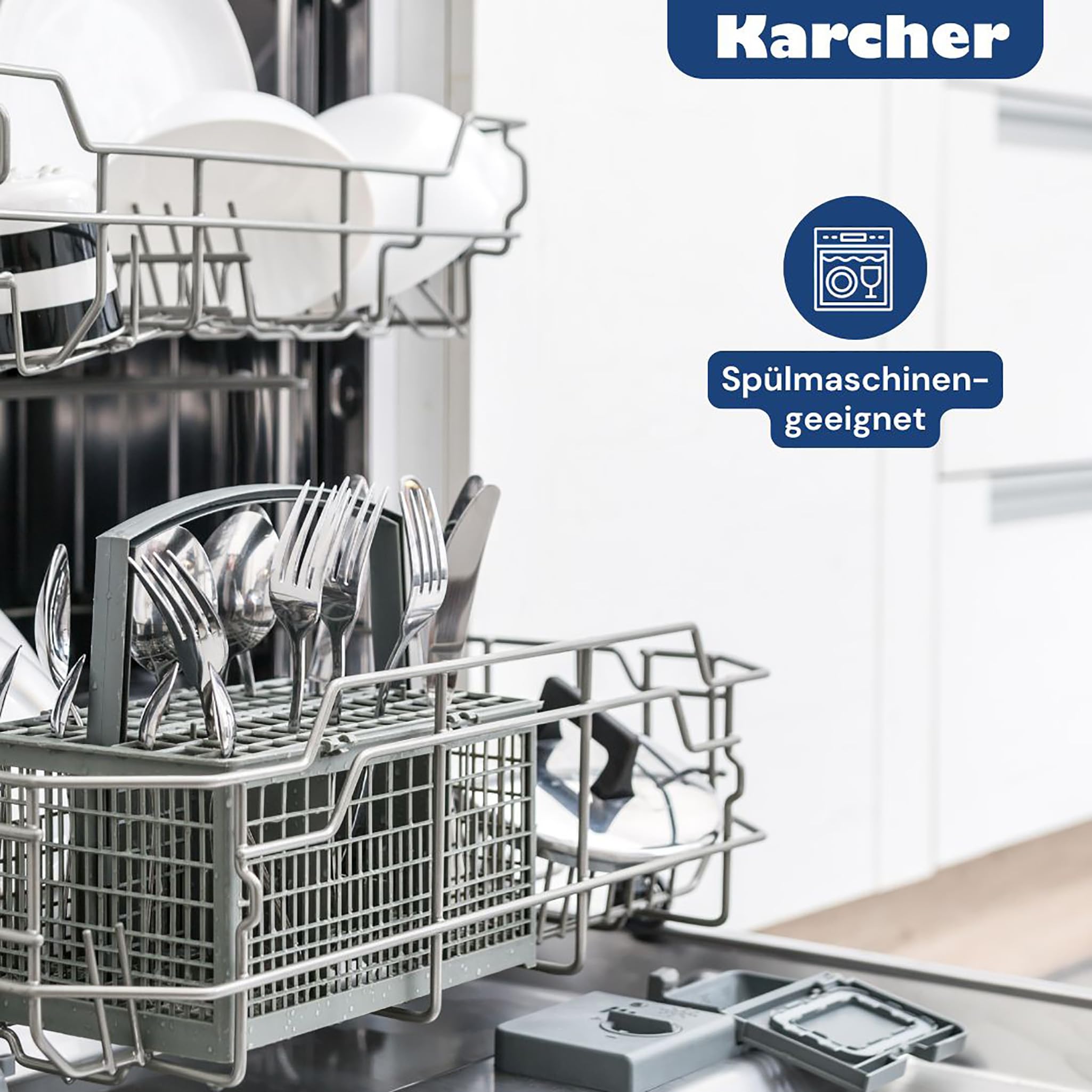Kopf Topfset Josie aus Edelstahl - Induktionstöpfe mit Schüttrand, Literskala und Glasdeckel – 14-teilig