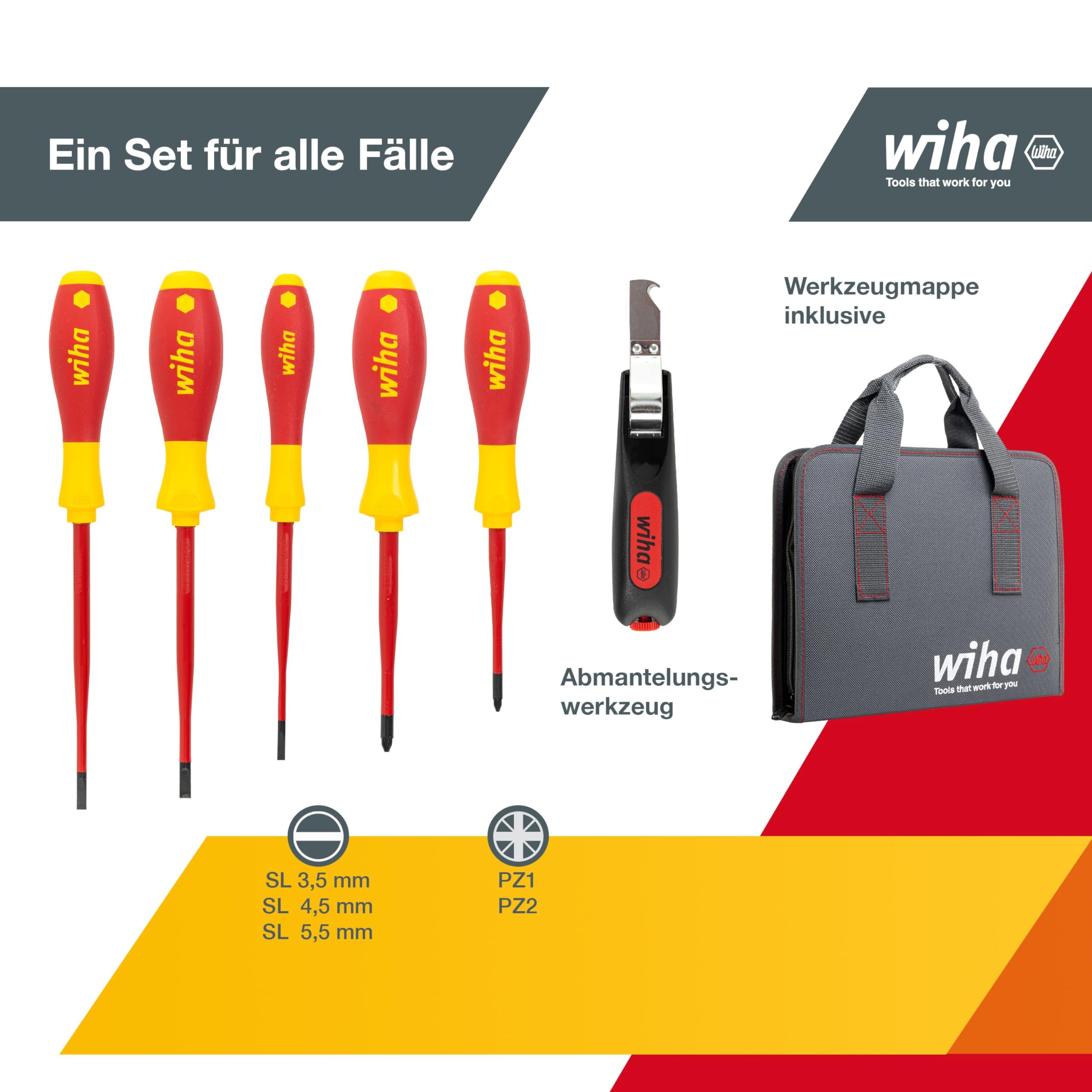 Wiha Best of VDE 12 pièces Set d'outils électrique pour professionnels