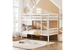 KOMFOTT Wood Bunk Bed Twin Over Twin: The Perfect Bed for Dormitories & Families