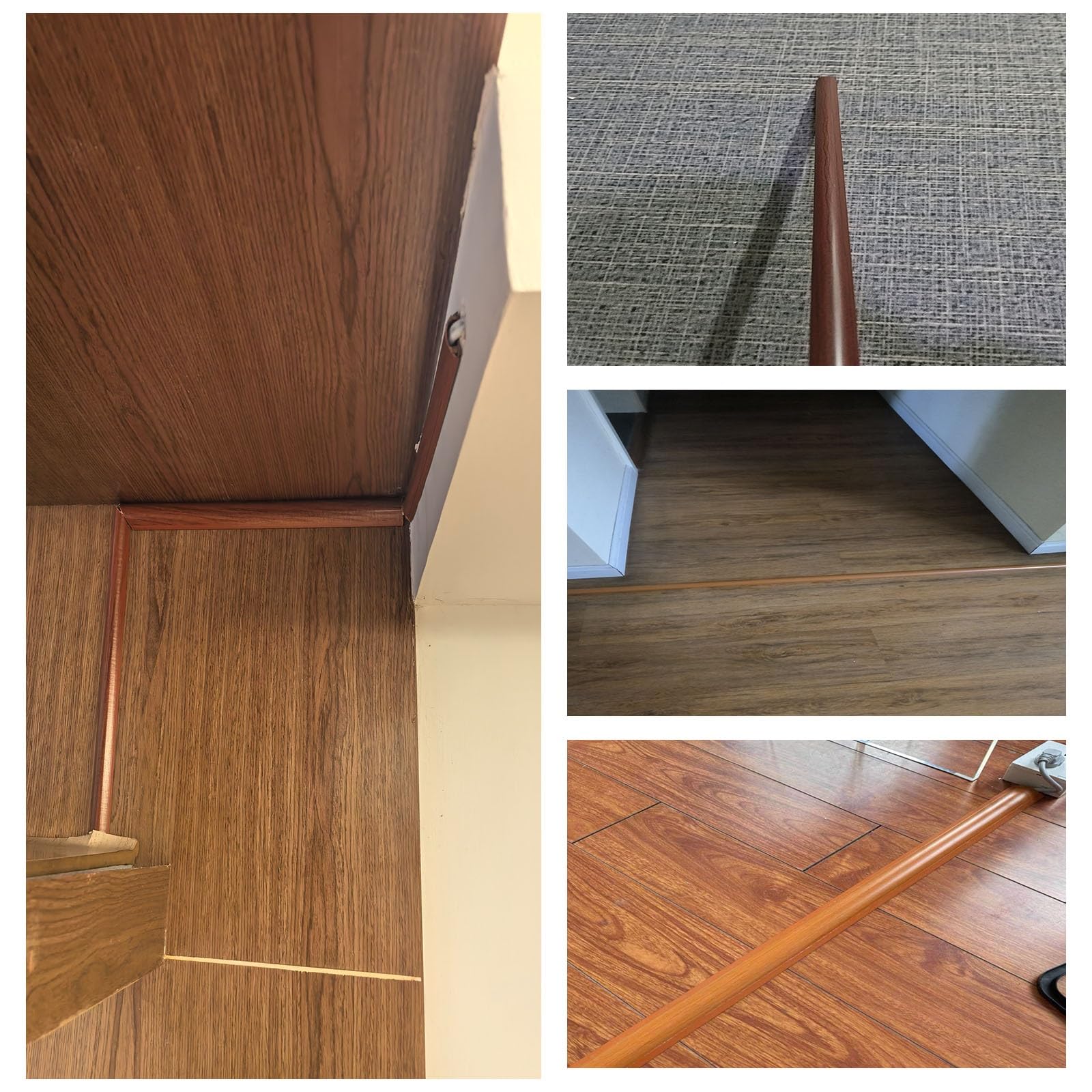 Kit per la gestione dei cavi, copertura per condotto in PVC per fili, lunghezza 121,9 cm, copricavo adesivo, soluzione elegante per l'organizzazione della casa