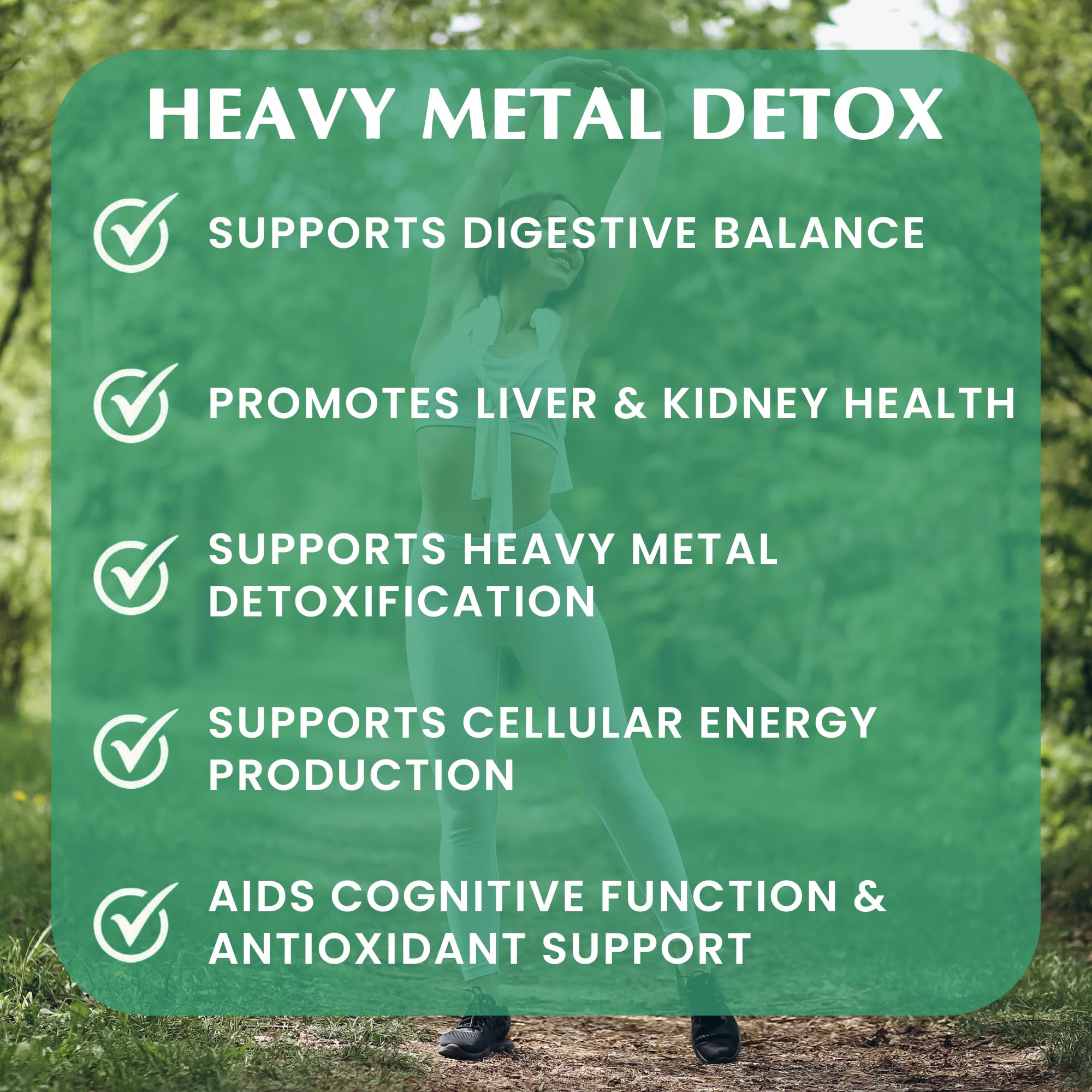 Provita Heavy Metal Detox Supplement with EDTA, Cilantro, NAC, L-Cysteine  and Glutathione