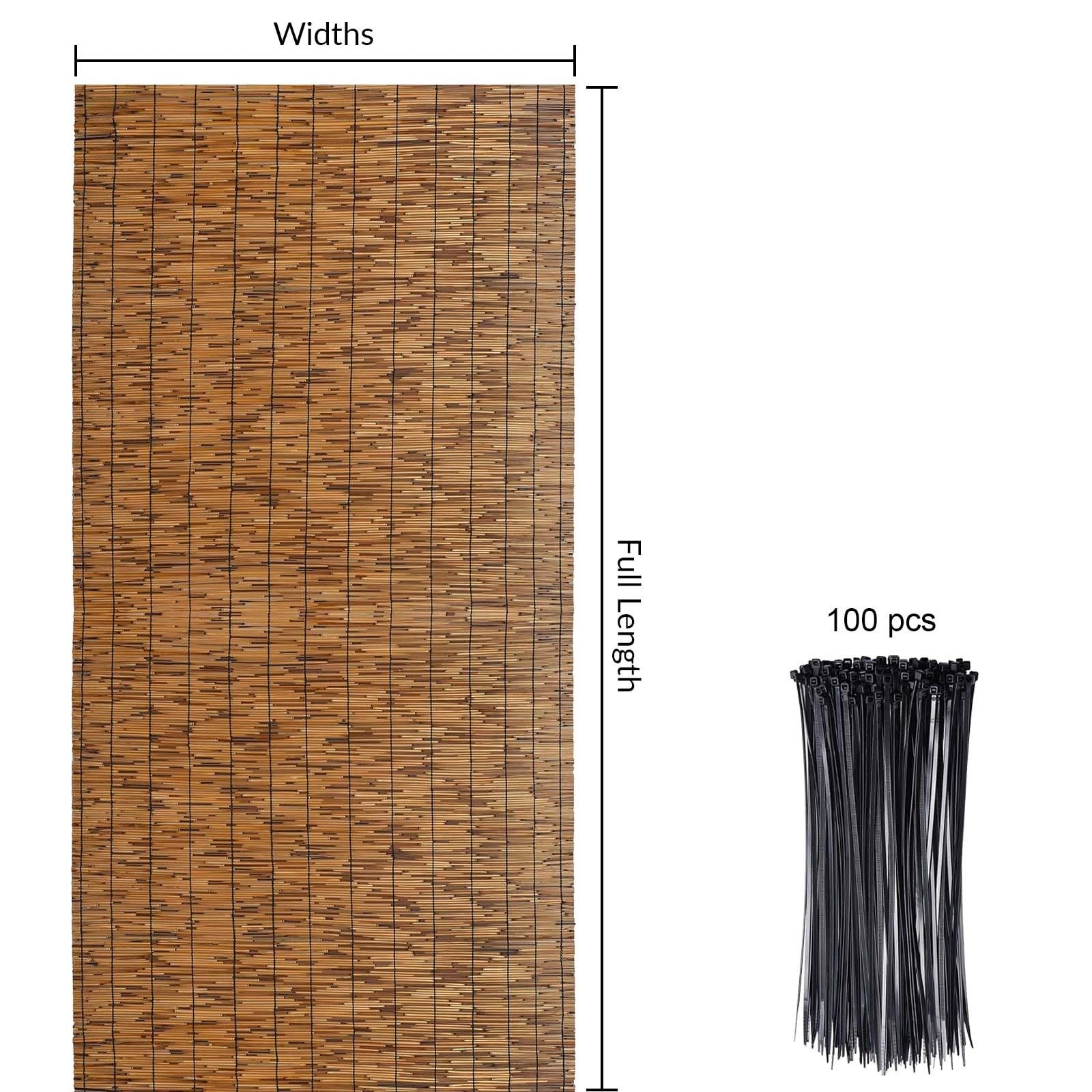 Questi Rotoli di Recinzione in bambù Naturale ed Ecologico, con Altezza da 60 a 140 cm, Sono Ideali per Giardini, patii e terrazze, e offrono un'elegante Privacy.