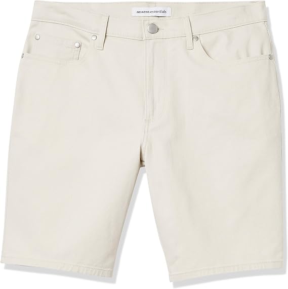 Amazon Essentials Men's 9” (23cm) Inseam Cotton Stretch Shorts