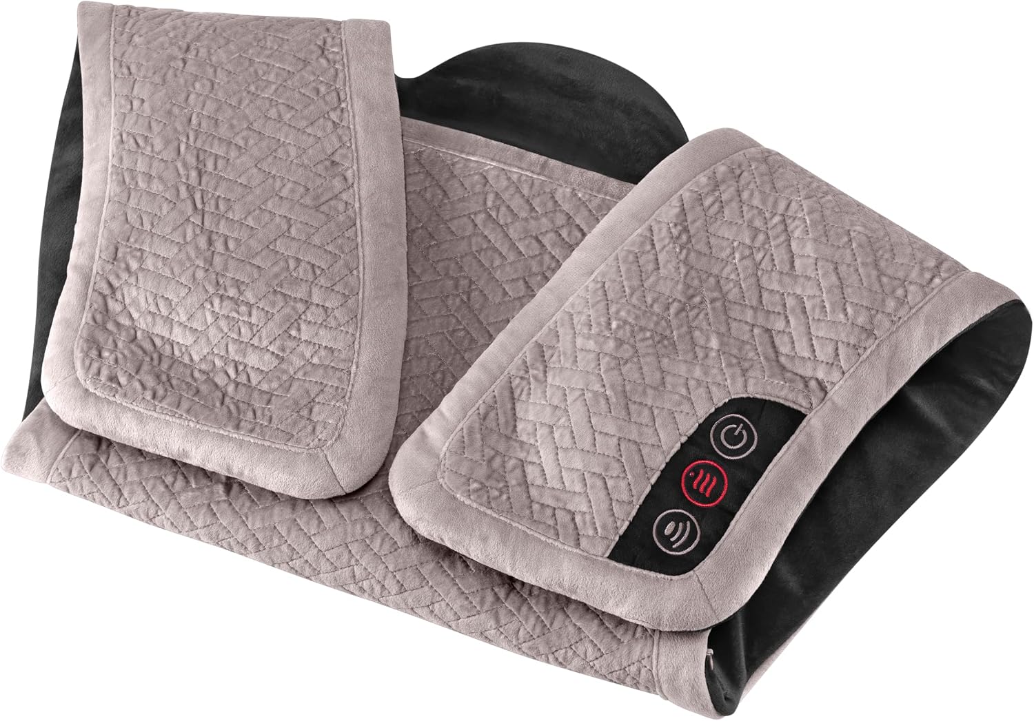 Homedics Comfort Pro Elite Heated Vibrating Massage Wrap Adjustable Intensity, Soft Fabric, Tension Relief Heat Therapy Heated Shoulder Massage, Relieves Neck, Upper Back & Shoulders (Long)