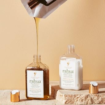 راهوا بلسم شعر ضخم، 9.5 Fl Oz، مكونات طبيعية مشتقة من النباتات، رائحة اللافندر والأوكالبتوس، العناية بالشعر المرطب للحجم، تركيبة عديمة الوزن للشعر الحريري اللامع