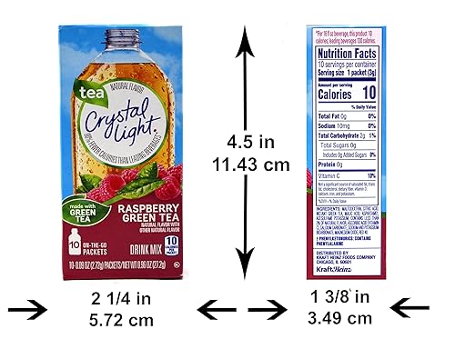 Vista 73 de Crystal Light On The Go Peach Mango con mezcla de bebidas de cafeína, caja de 10 paquetes (paquete de 8)
