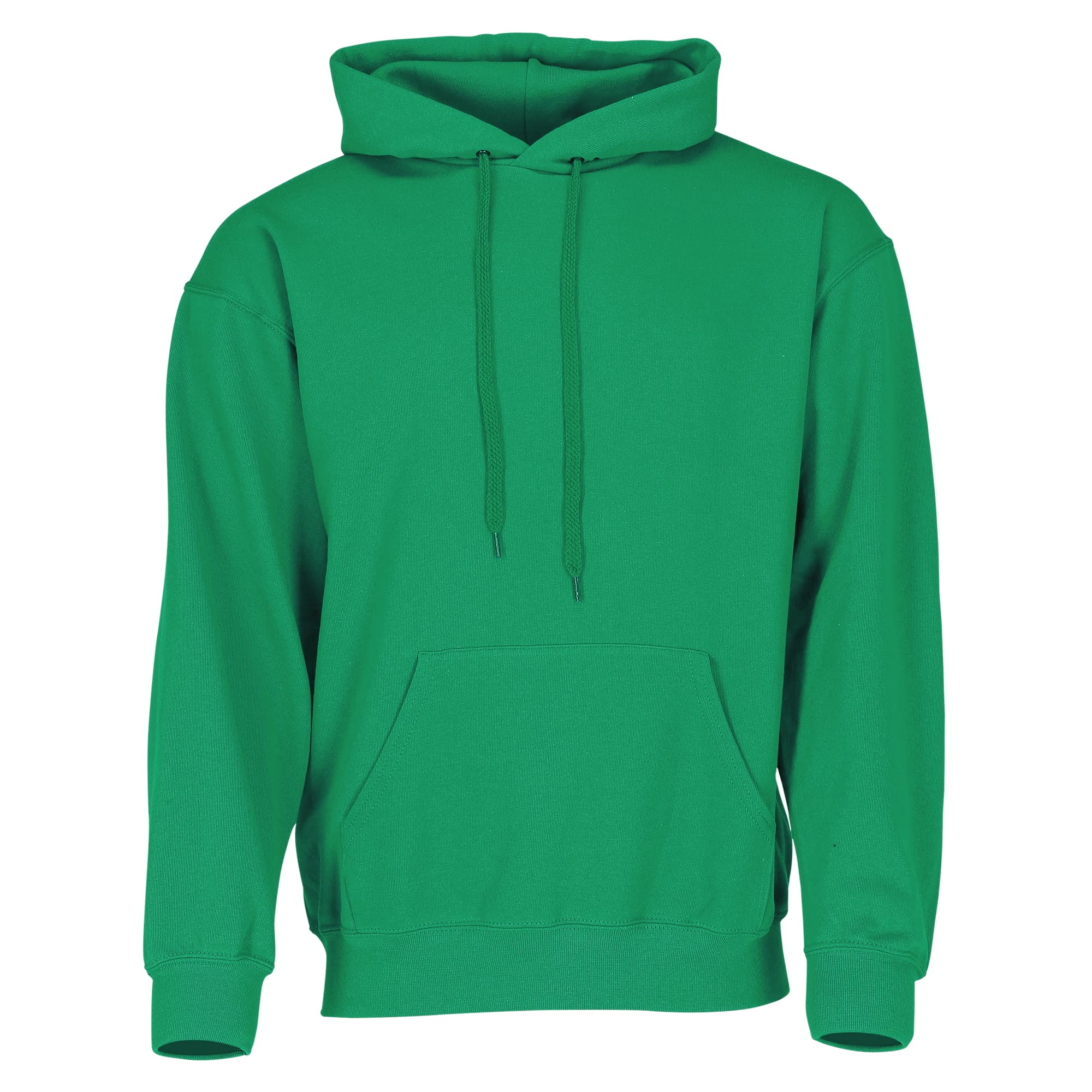 Fruit of the Loom Opaque Men's Hoodie Long / Regular Green Kelly Green Size:M