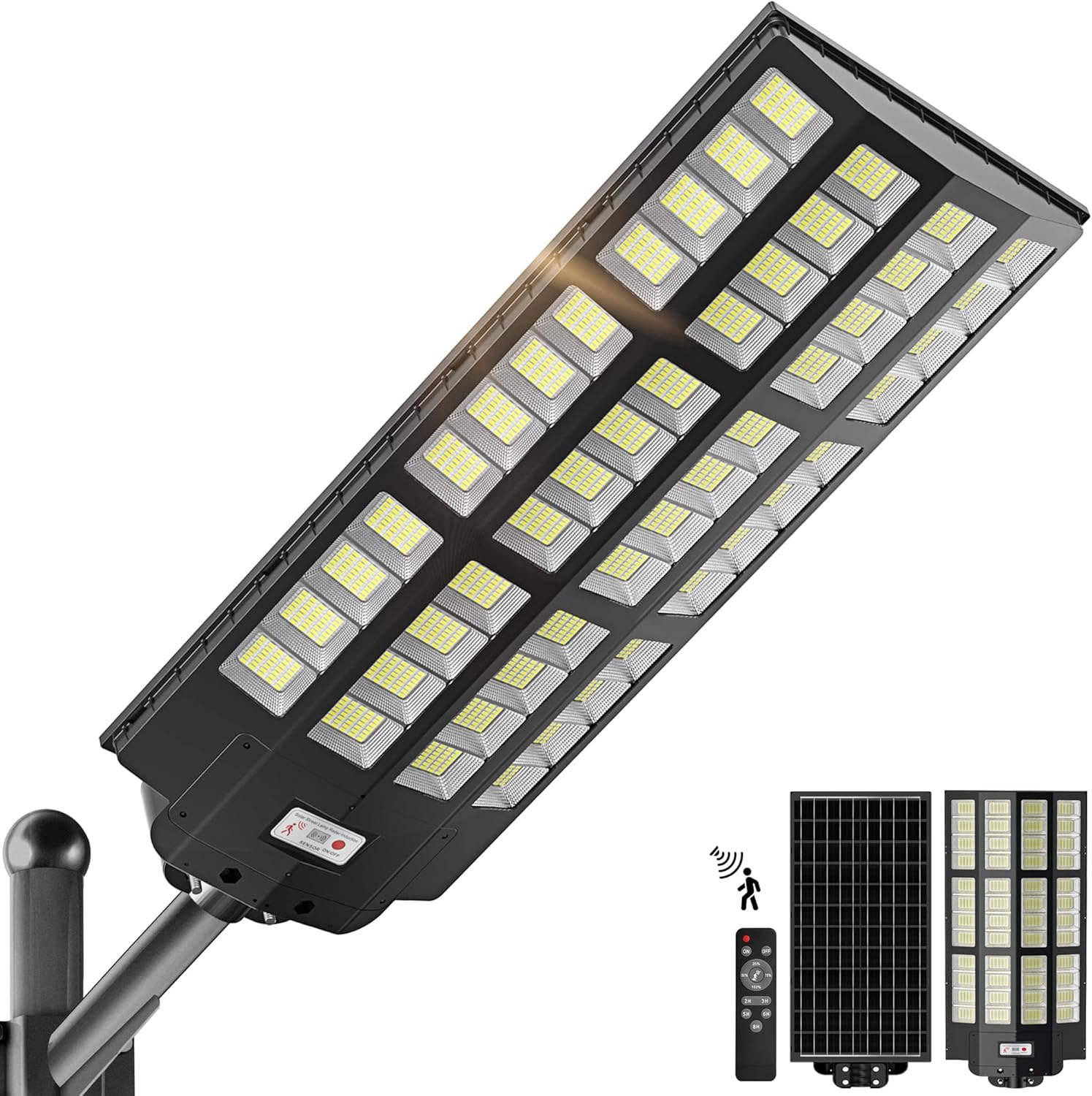 10000W Solar Street Lights Outdoor - Wide Angle Solar Lights Outdoor Motion Sensor