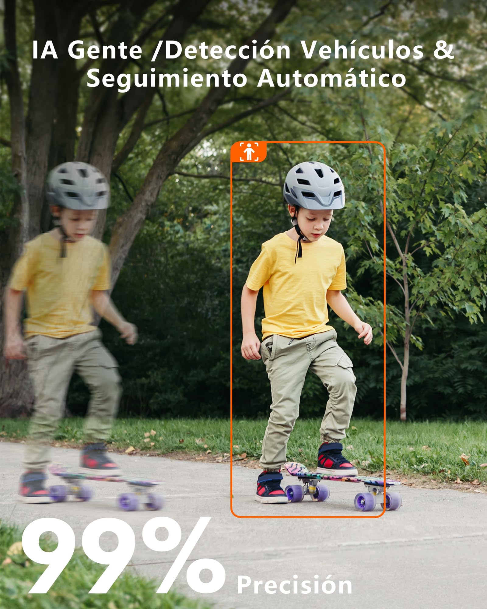Reobiux Camara Vigilancia WiFi Exterior, Doble Lente, 6MP, 2.4/5Ghz Camara Vigilancia,360°, PTZ,Ethernet,Interior, Cable,Visión Nocturna Color,Two-Way Audio,Detección Humana,IP66