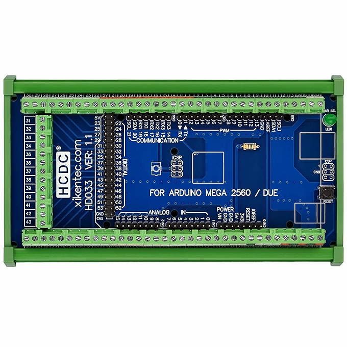 DIN导轨安装针脚分线端子模块适用于Arduino MEGA-2560 R3