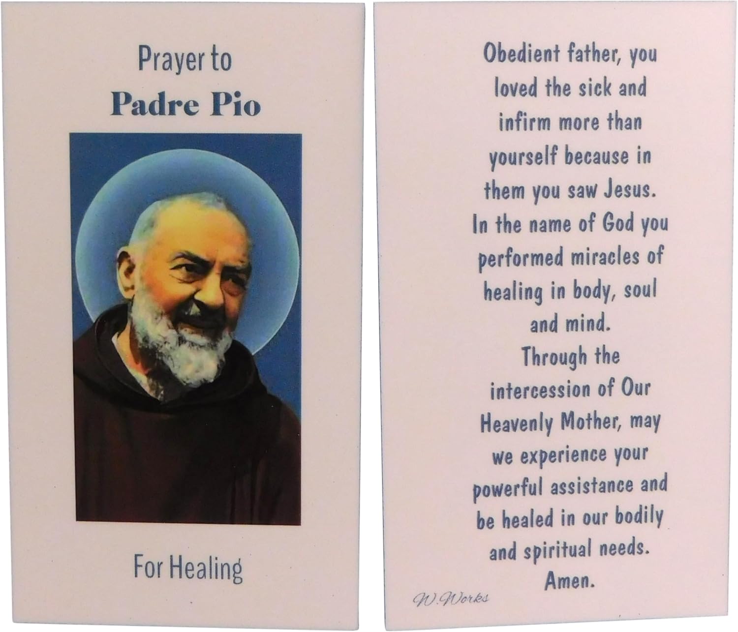 Padre Pio Medals and Holy Card Catholic Saint Bulk Classroom or Church Group Pack Set, 5 of Each - Image 6