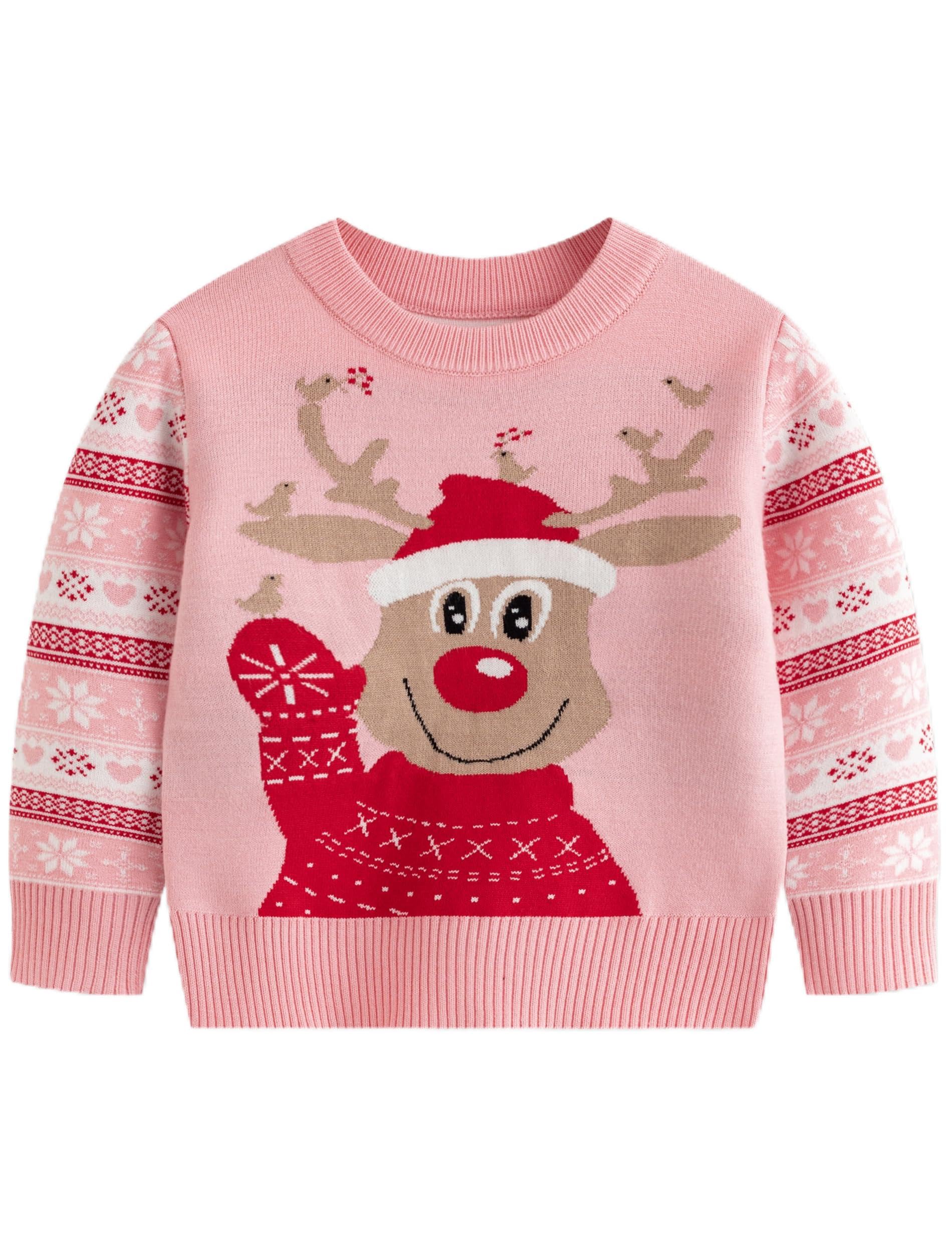 Remimi Kids Christmas Sweater for Toddler Girls Boys Holiday Pullover Top