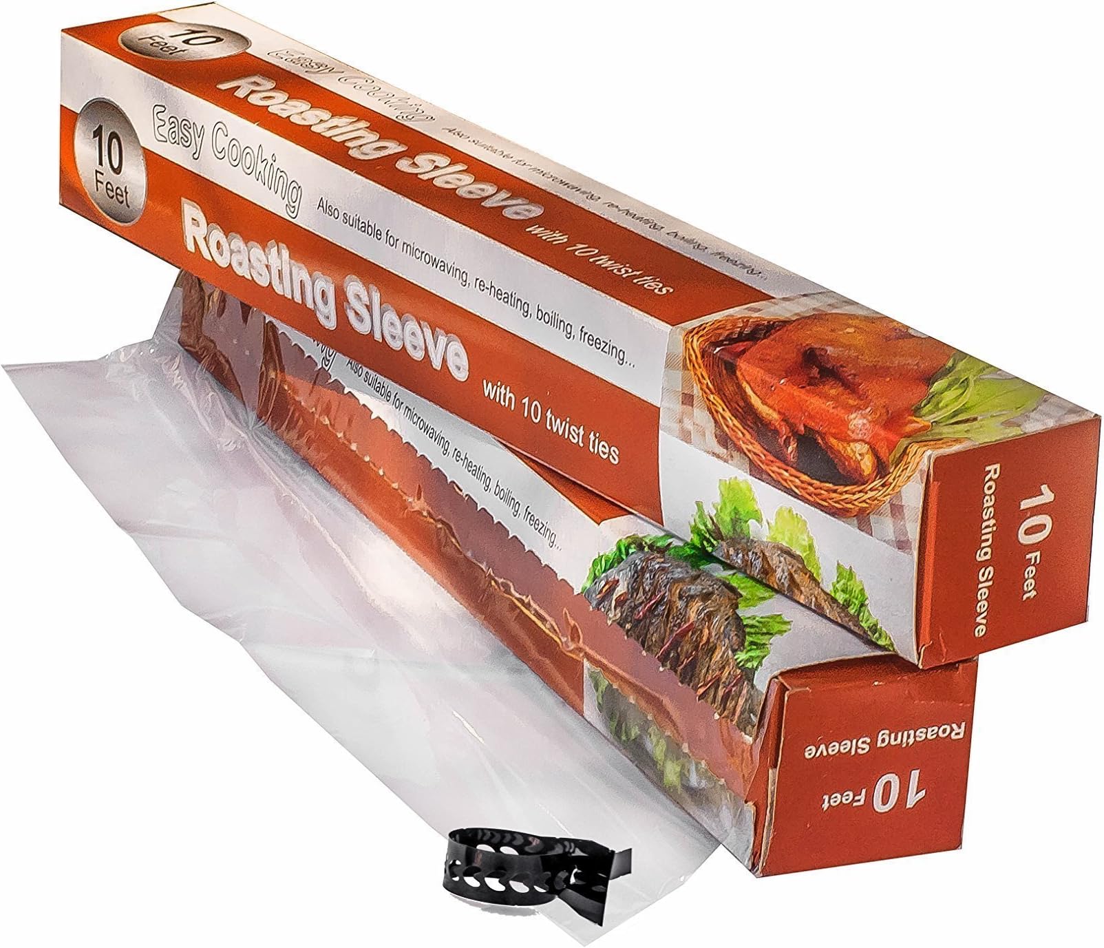 AWZ Products Multi-Purpose Oven Bags for Cooking - Works Great for Cooking, Roasting, Baking & Brining Chicken, Meat, Seafood & Vegetables - 10ft x12in - Up to 10 uses - Good for Juicy Dinner