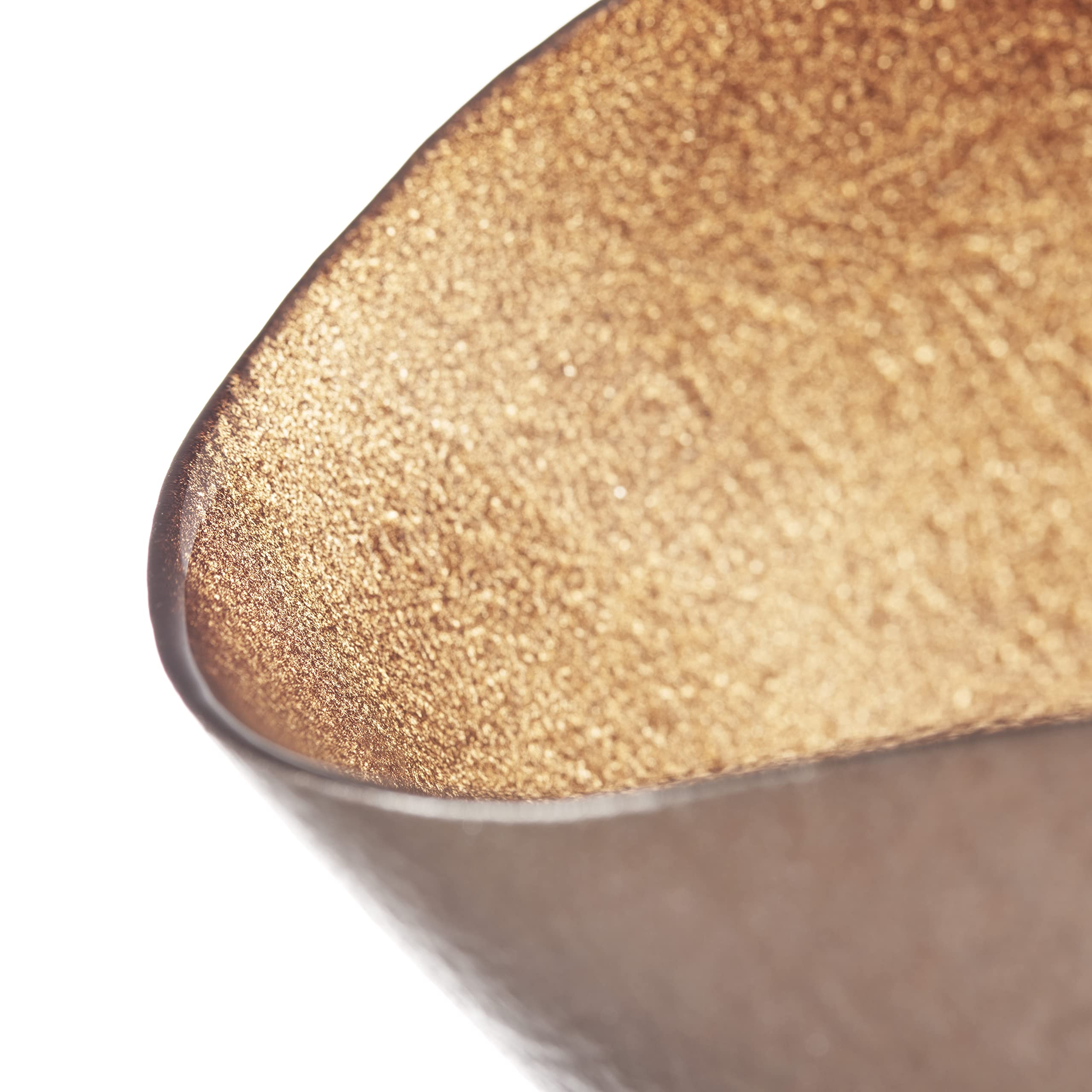 LEONARDO 053319 Como Bowl 28x14 Bronzo Glass Brown 14 x 28 x 13 cm