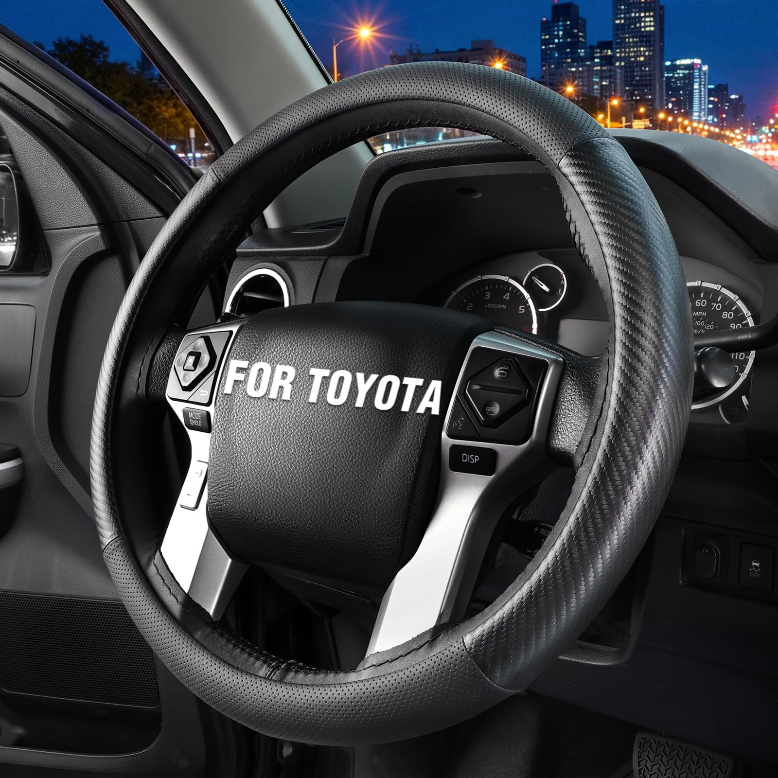 Photo 1 of Noplkdss Steering Wheel Cover - Black