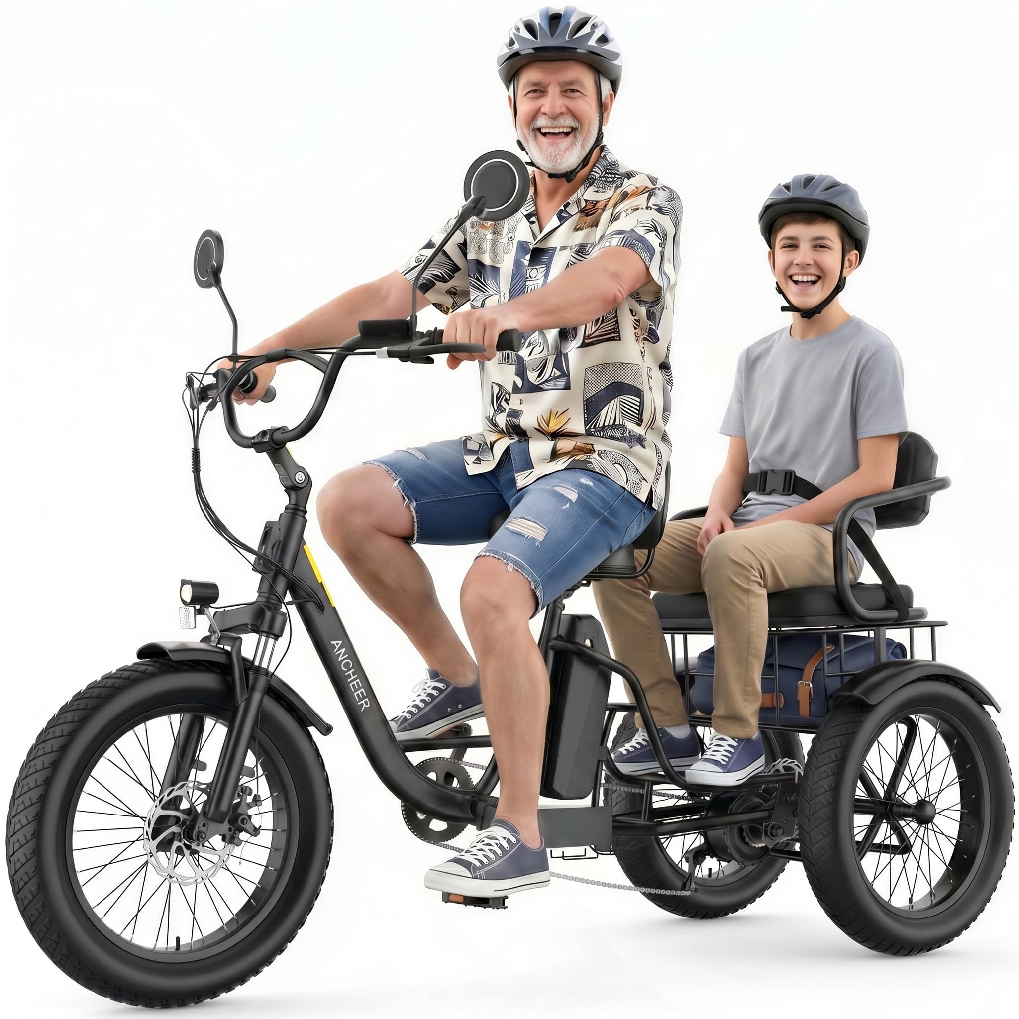 ANCHEER 2-Seater Electric Tricycle