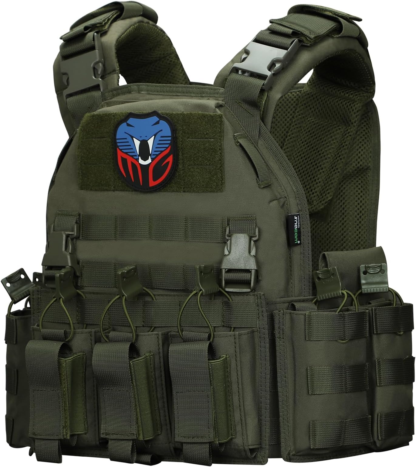 MGFLASHFORCE Tactical Vest Molle Airsoft Vest for Men