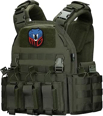 Tactical Airsoft Vest Set for Men - Black Molle Gear main image 1
