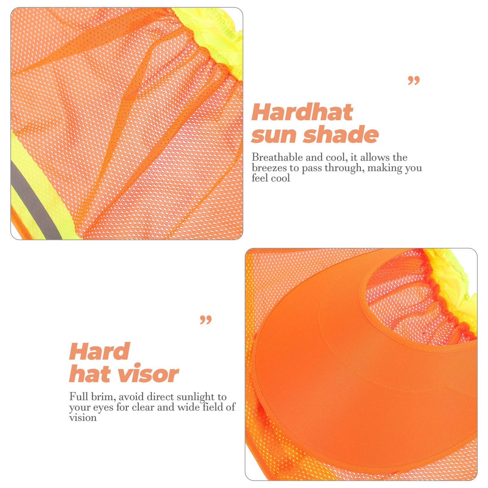 OSALADI Sombrero Duro Visera Solar y Protección Cuello Sombrero De Seguridad Sombreado Completo y Diseño Transpirable para Construcción para Ambientes Laborales