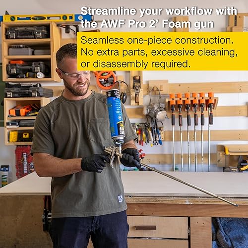 Miniatura 4 de AWF Pro Pistola de espuma - AWF 1200, cesta revestida antiadherente de PTFE, pistola de espuma de pulverización de 2 pies. Ideal para contratistas y