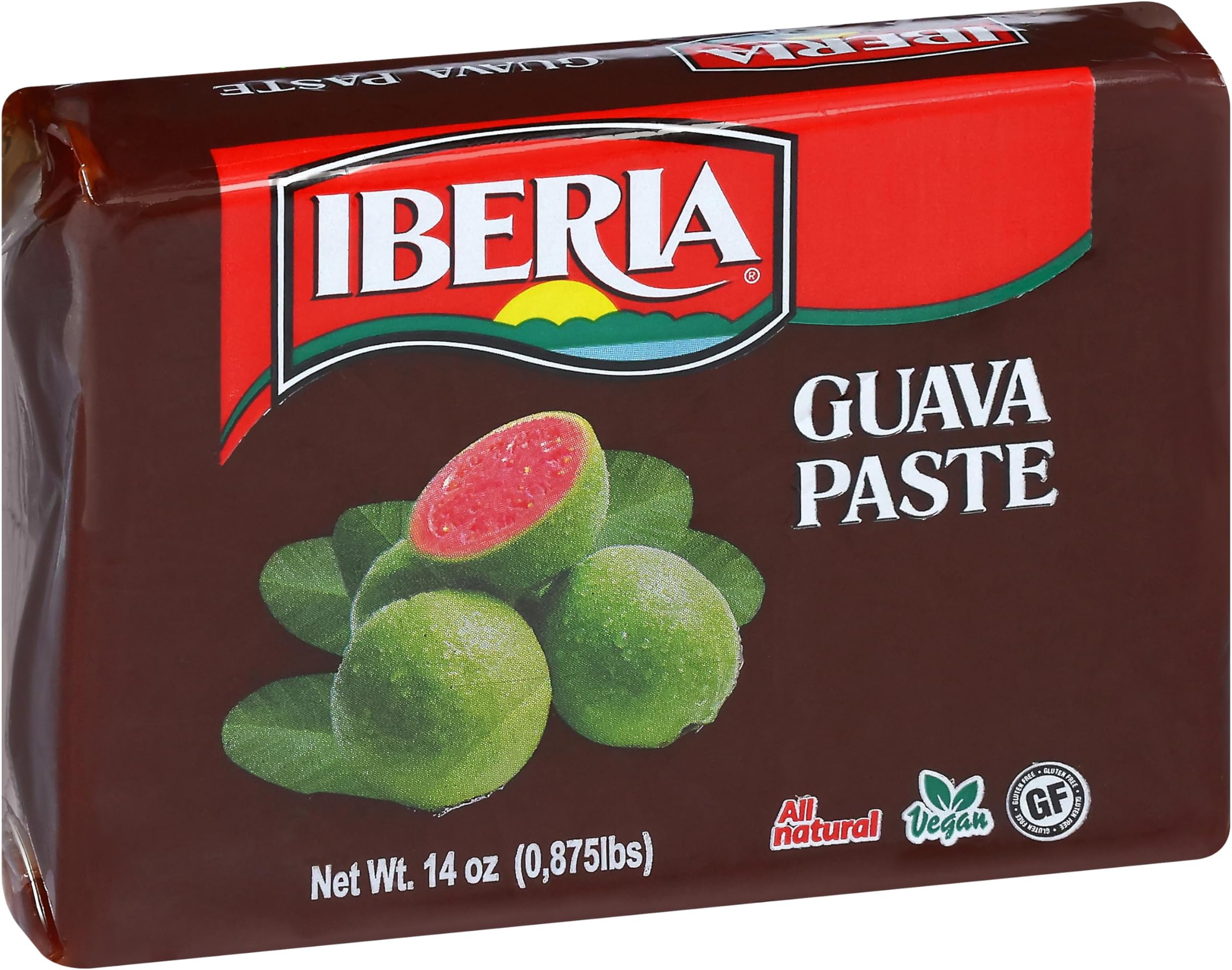 Iberia Guava Paste, 14 oz, All Natural, Vegan, Gluten Free, Halal, Kosher Guava Paste for Snacks, Cooking, Baking, 14 Ounce (Pack of 1)