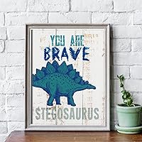 Vista 5 de MTL HOE Impresiones artísticas de pared de dinosaurios, decoración de habitación de dinosaurios para niños, decoración de pared con cita