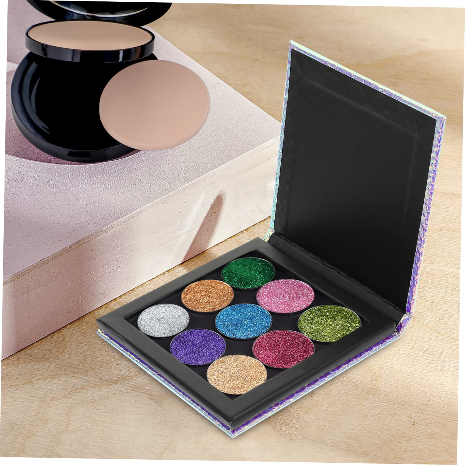 5 Pièces Palette de Fards à Paupières Magnétique pour Boîte Organisatrice de Cosmétiques pour Voyage et Usage
