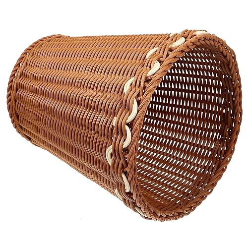 Papelera tejida ropa de oficina imitación ratán Bohemia
