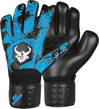 Soccer Goalkeeper Goalie Gloves Extreme Strong Control and Grip with Finger Protection High Performance Pro-Level Goalie Glove Anti-Slip Latex Palm Breathable Comfortable for Kids Youth Adult