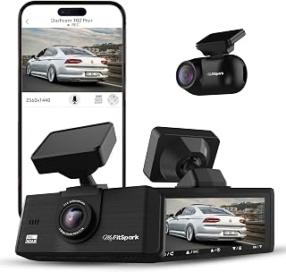 MyFitSpark DC-102 Real 2.7K HDR Dual Channel Dash Cam | Sony Starvis Sensor | Novatek AI Chipset IMX335 Car Front & Rear A... Price In India