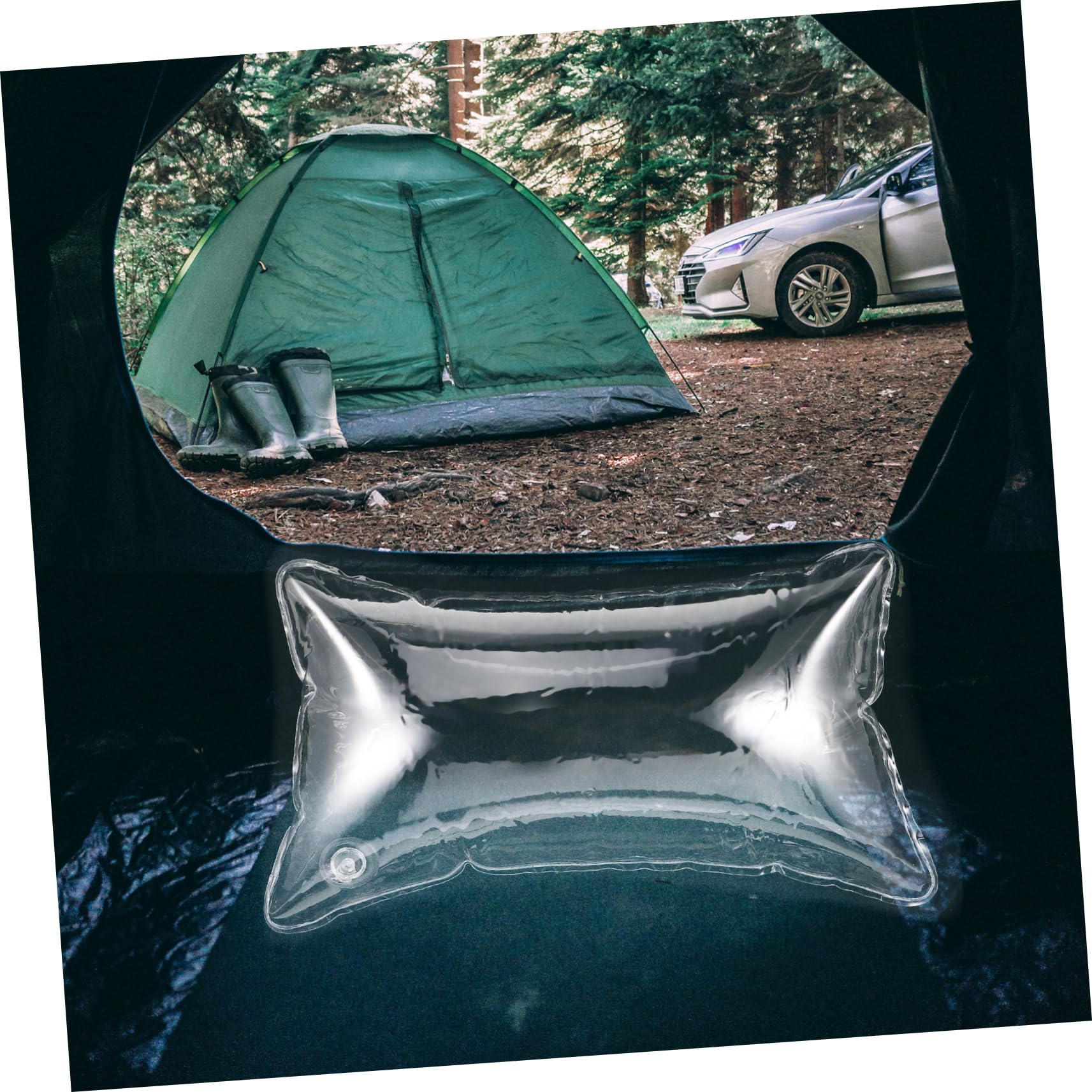 Levemolo Air Pillow for Car Camping Sofa Inflatable Pillow Air Outdoor Cushion Easy to Inflate