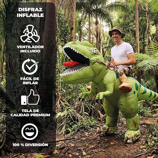 Foto 2 de 7 de AirSuit® Disfraz de Dinosaurio Hinchable