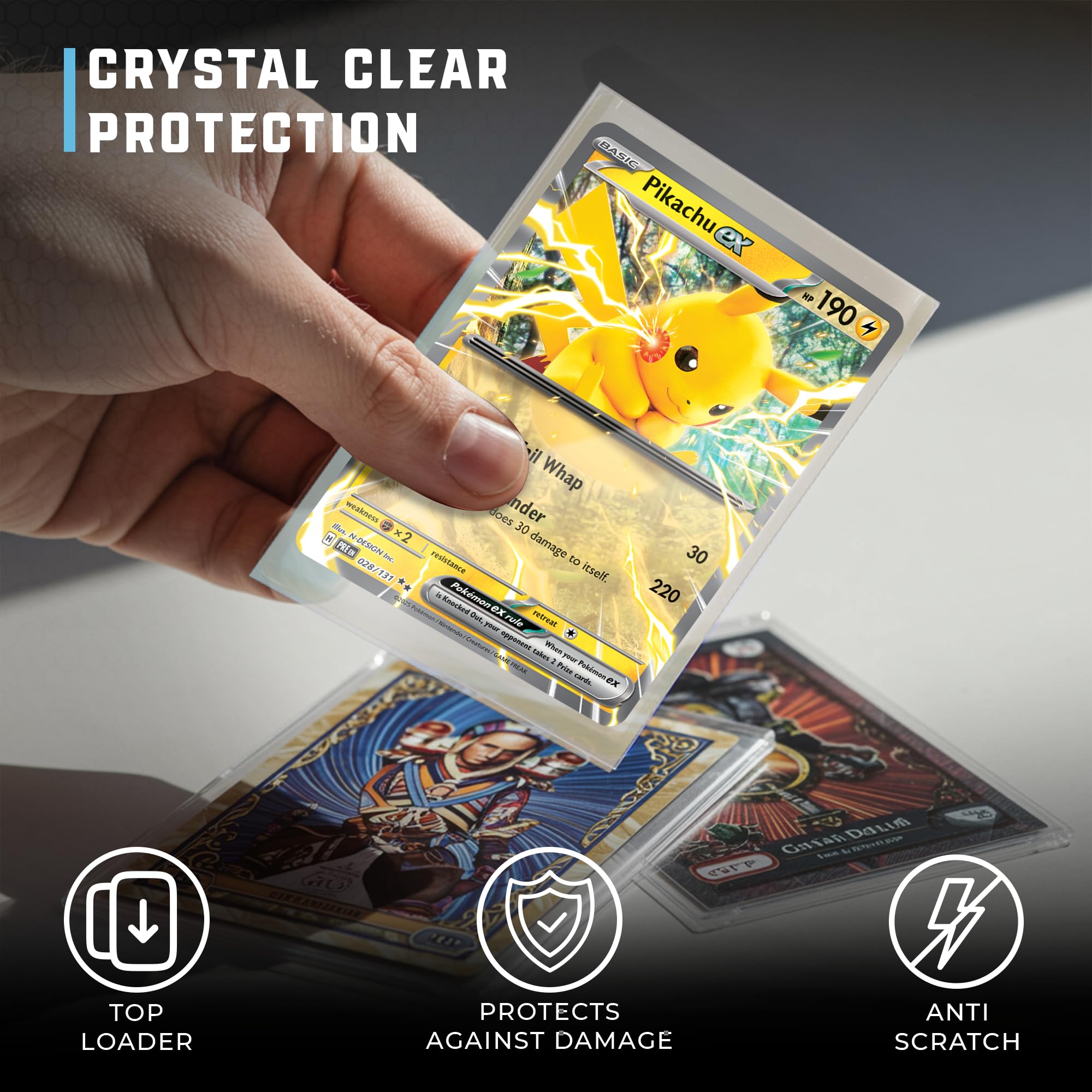 Snapklik.com : Premium Clear Card Sleeves, 100ct Standard Size Penny Sleeves  For Pokmon, Sports Cards, Baseball, Football, And Collectible Trading Cards  Acid-Free, PVC-Free, Durable Protection