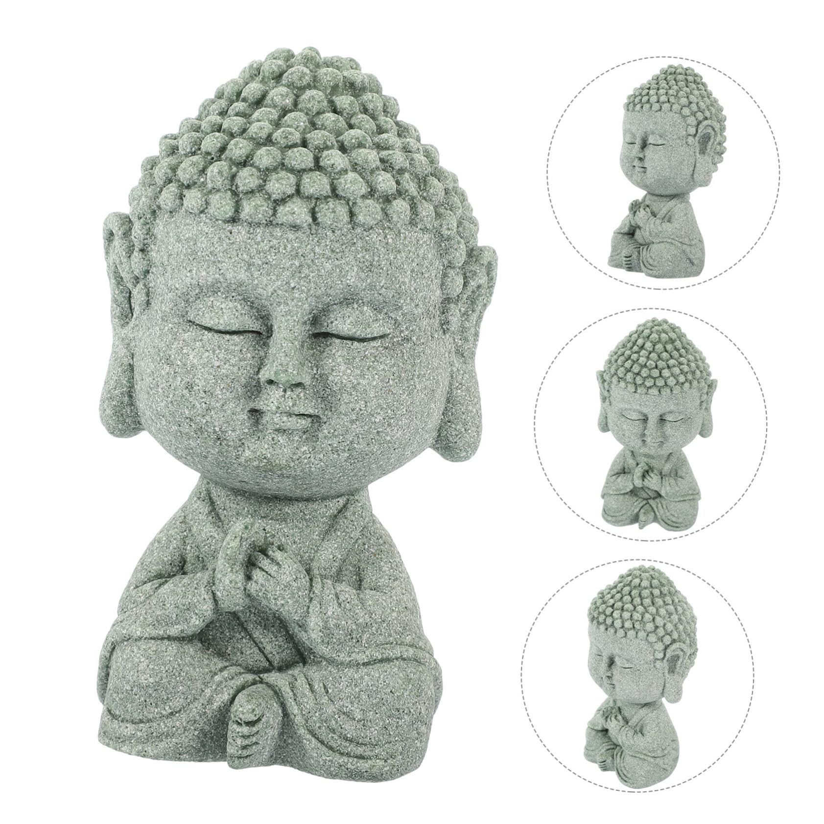 Amazon｜NOLITOY 中国の仏像の装飾品、ブルーストーンの水槽、岩場の