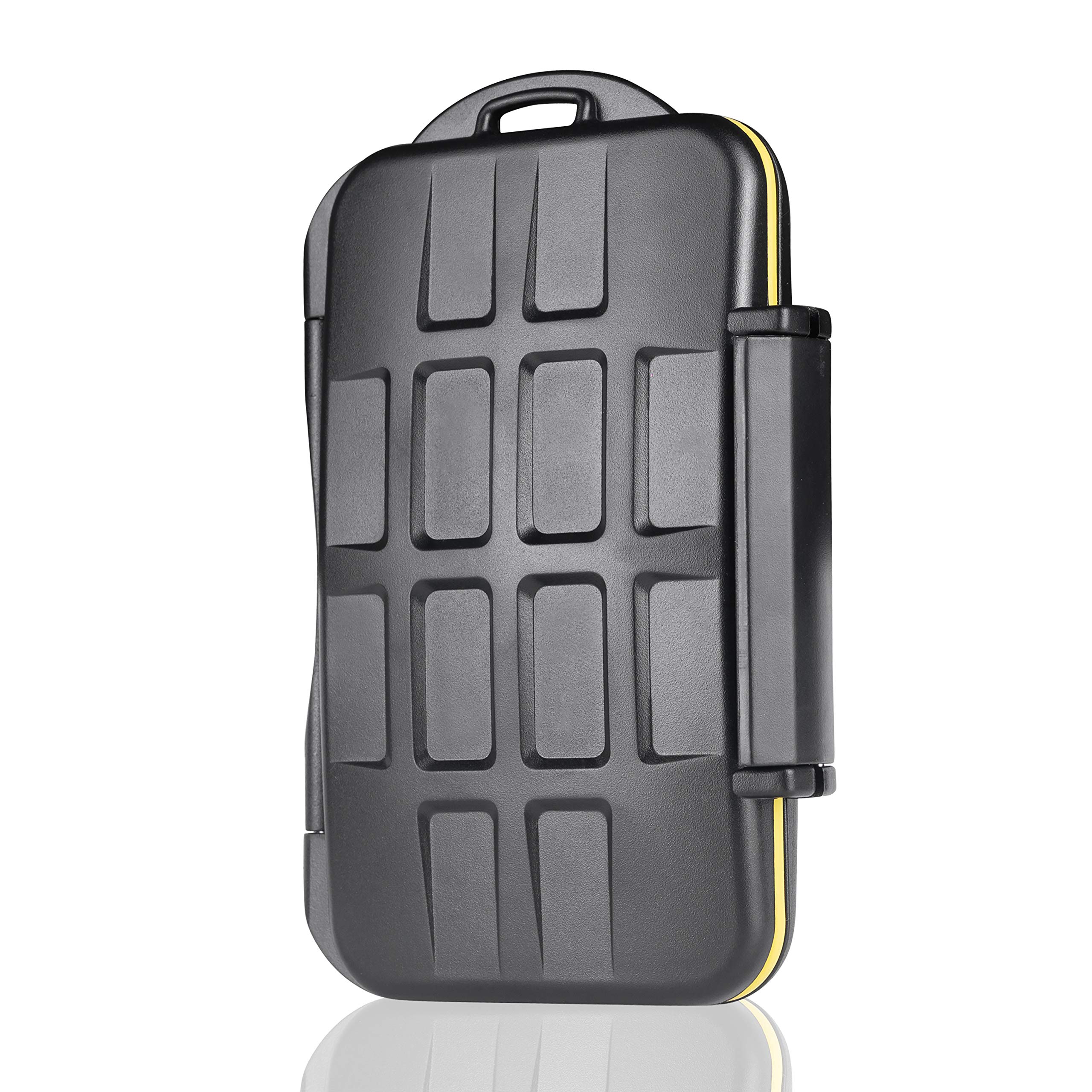 Custodia impermeabile protettiva scheda di memoria per 8 schede SD. Porta Schede Memoria. Cassa Stoccaggio e trasporto. Memory Card Case, Sacchetto Bustina Borsone, Scatola di stoccaggio