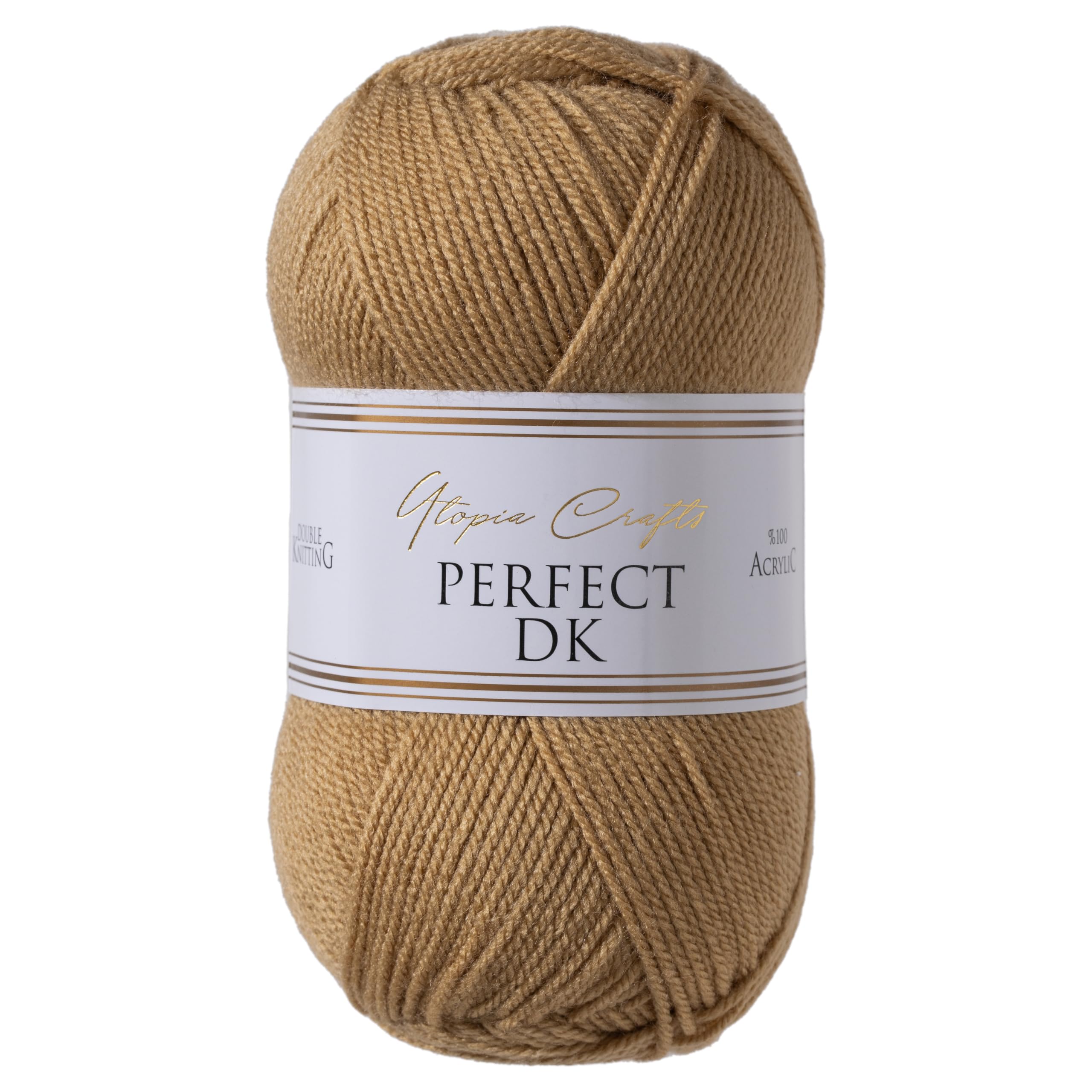 Utopia Crafts DK Double Knitting Yarn 3X 100g (Biscotti), 300g/900m - Image 2